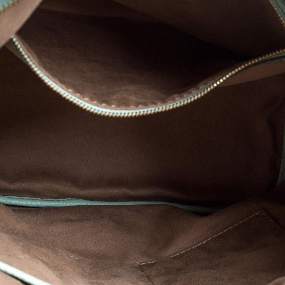 Lancel Hobo Flair en cuir Grainé Vert Menthe 3