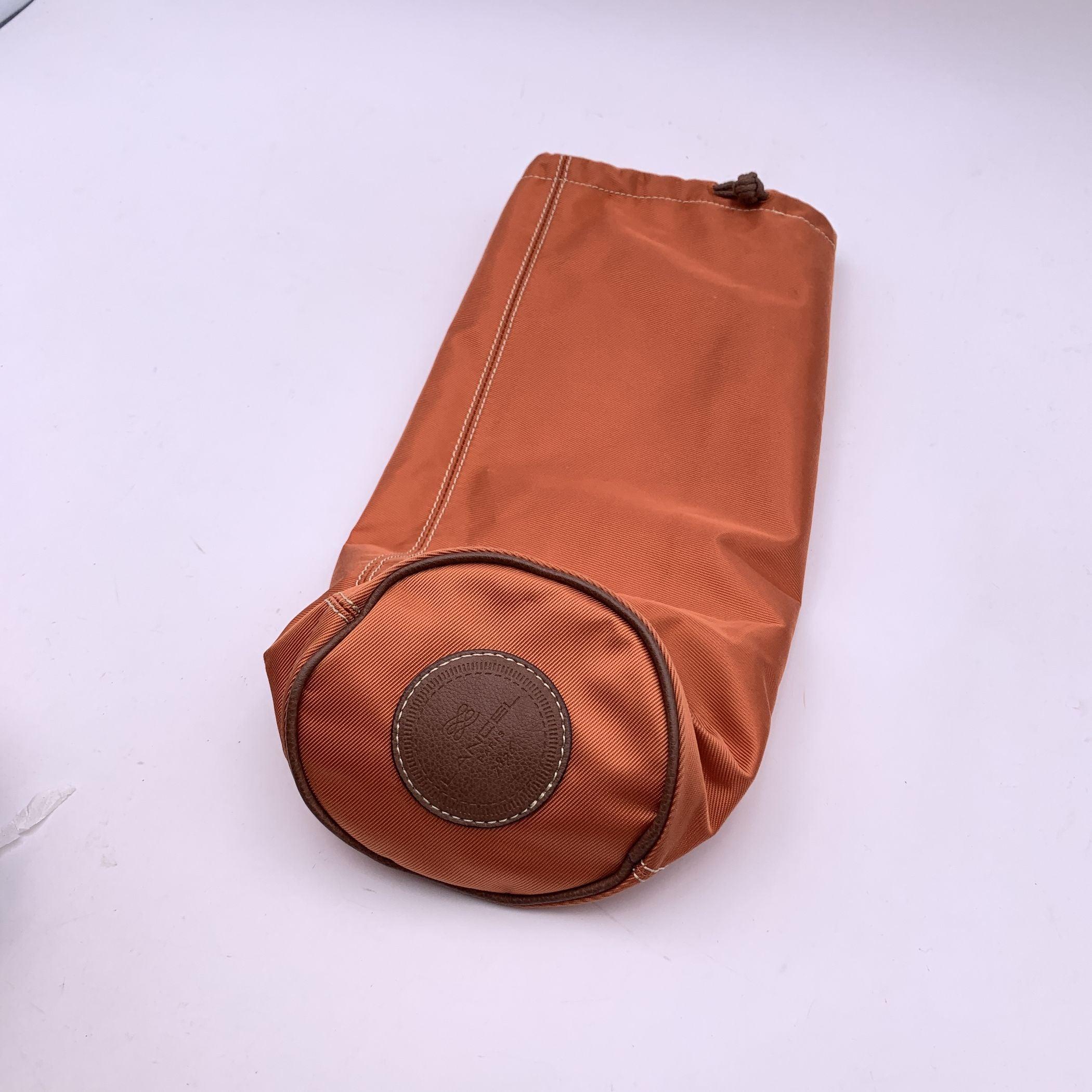 Lancel Orange Nylon Canvas Sac Rock and Roll Tote Shoulder Bag 2