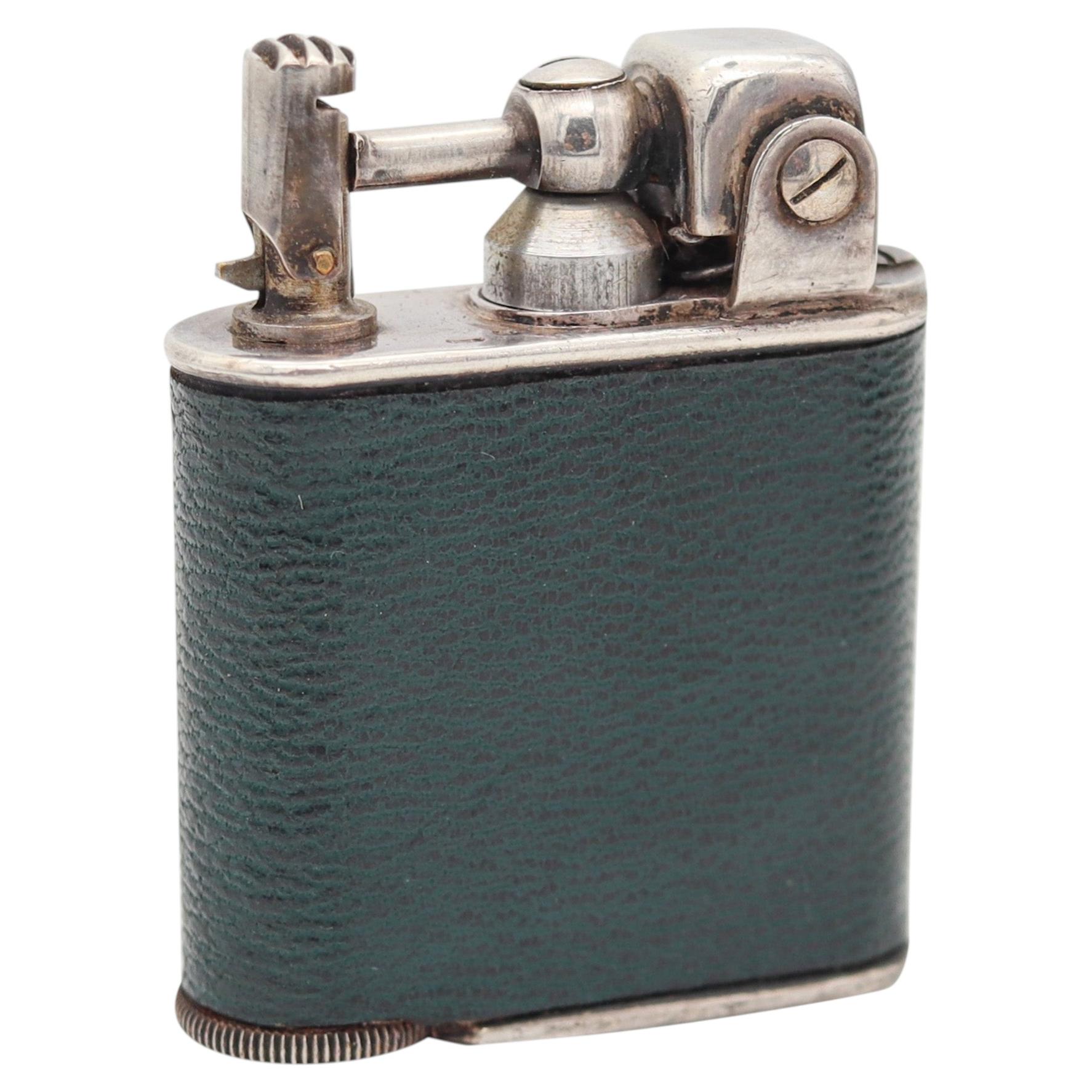 LANCEL Paris 1935 Pocket Petrol Lighter Rare Collectible New In Box-Instructions