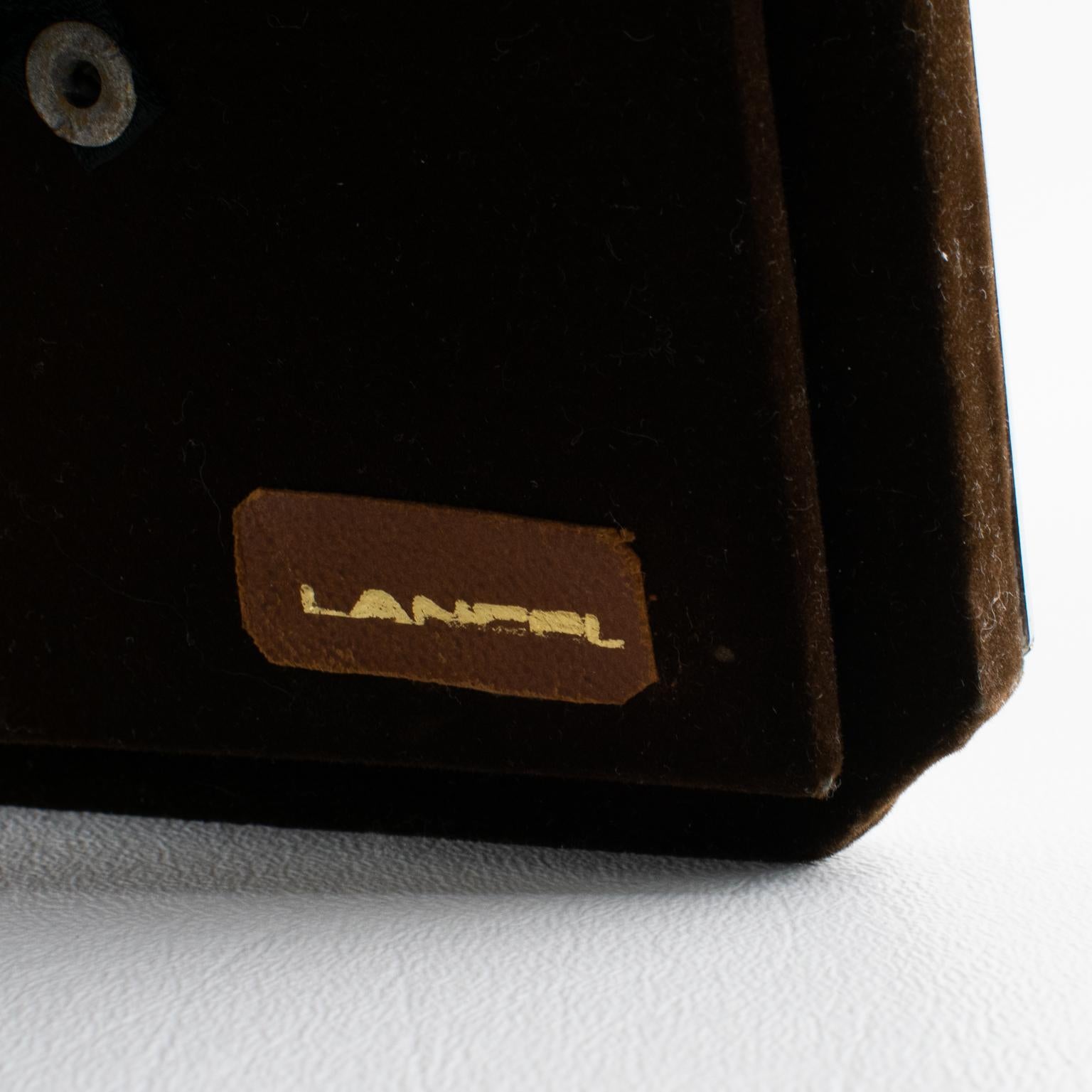Late 20th Century Lancel Paris Chrome and Brass Geometric Kinetic Picture Frame, circa 1970 For Sale