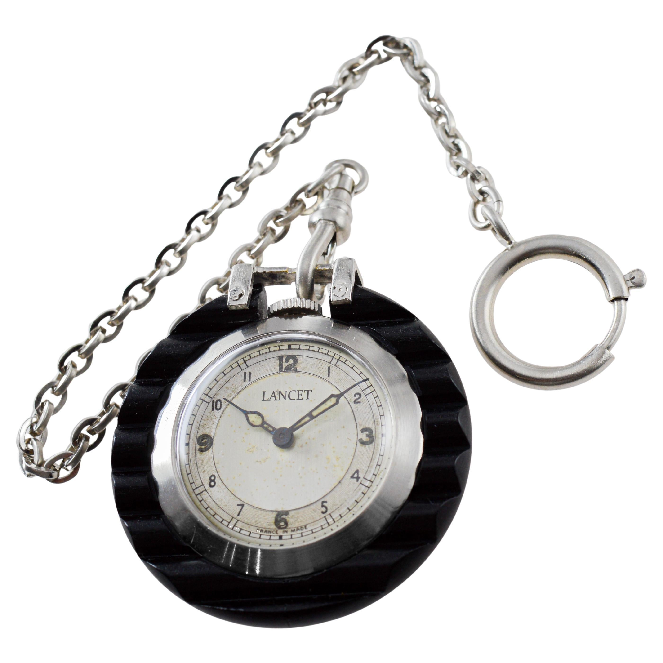 Lancet Made in France for Famous Accessories House 1920's Art Deco In Excellent Condition For Sale In Long Beach, CA