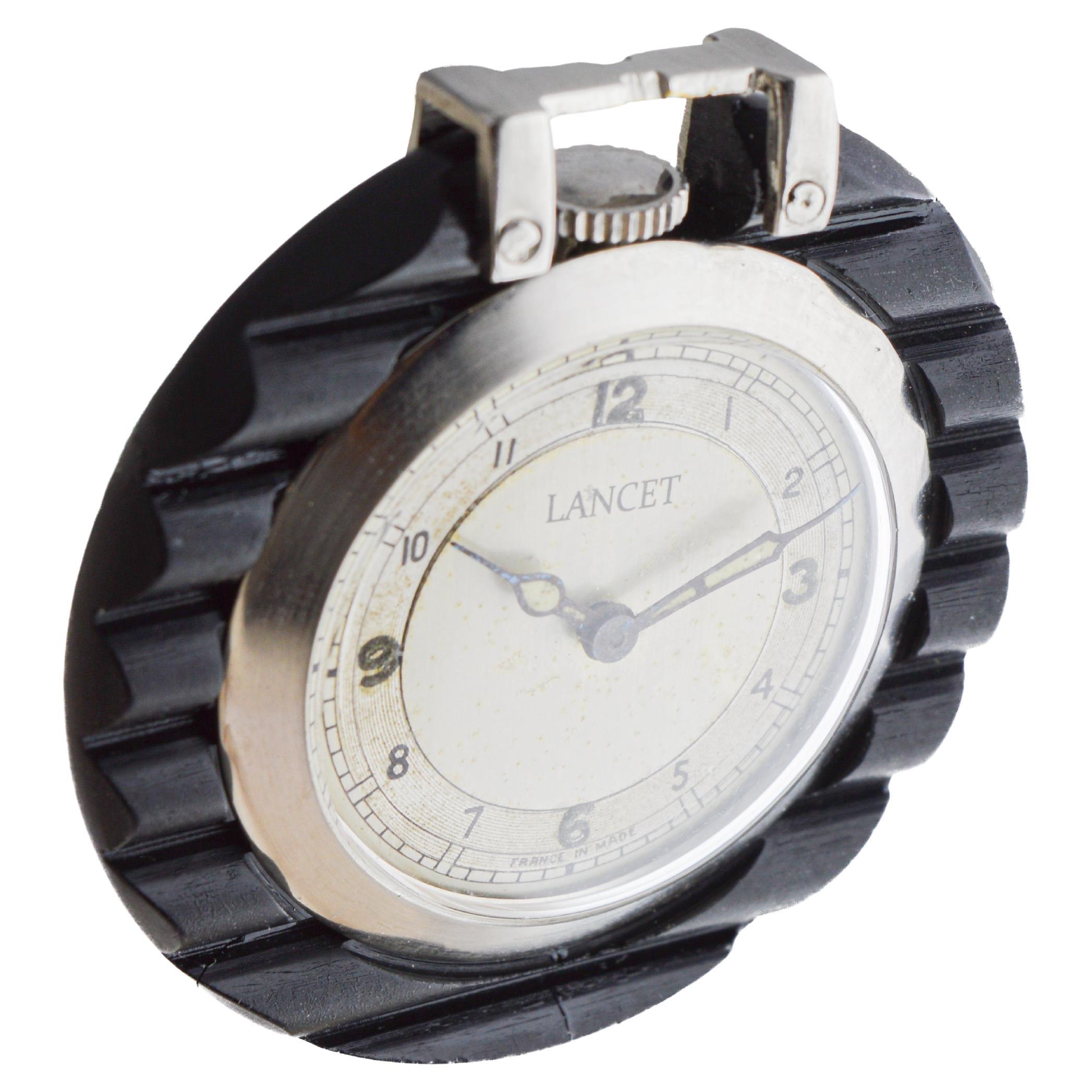 Women's or Men's Lancet Made in France for Famous Accessories House 1920's Art Deco For Sale