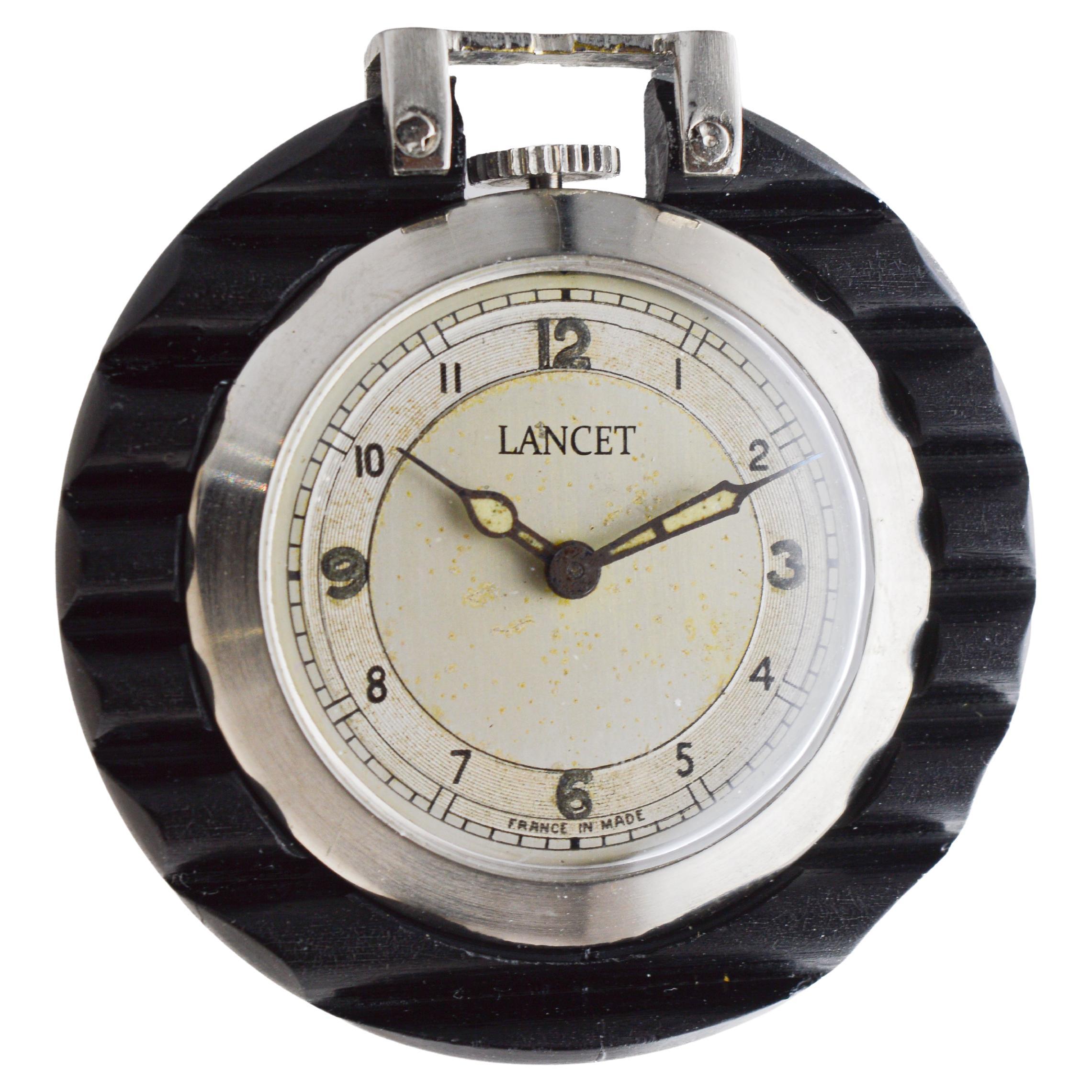 Lancet Made in France for Famous Accessories House 1920's Art Deco For Sale 4