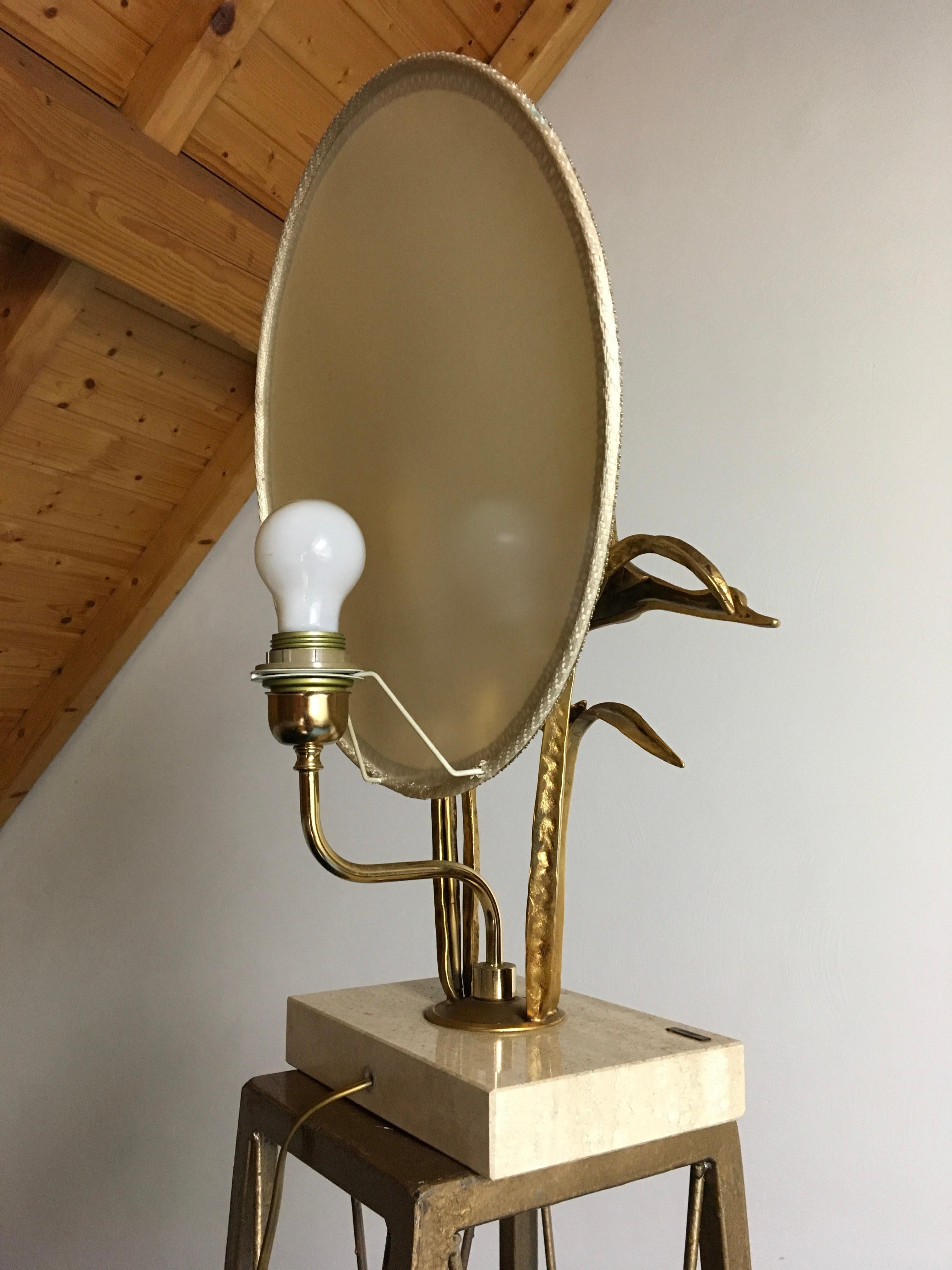 Lancia Table Lamp with flying Birds in sunset For Sale 8