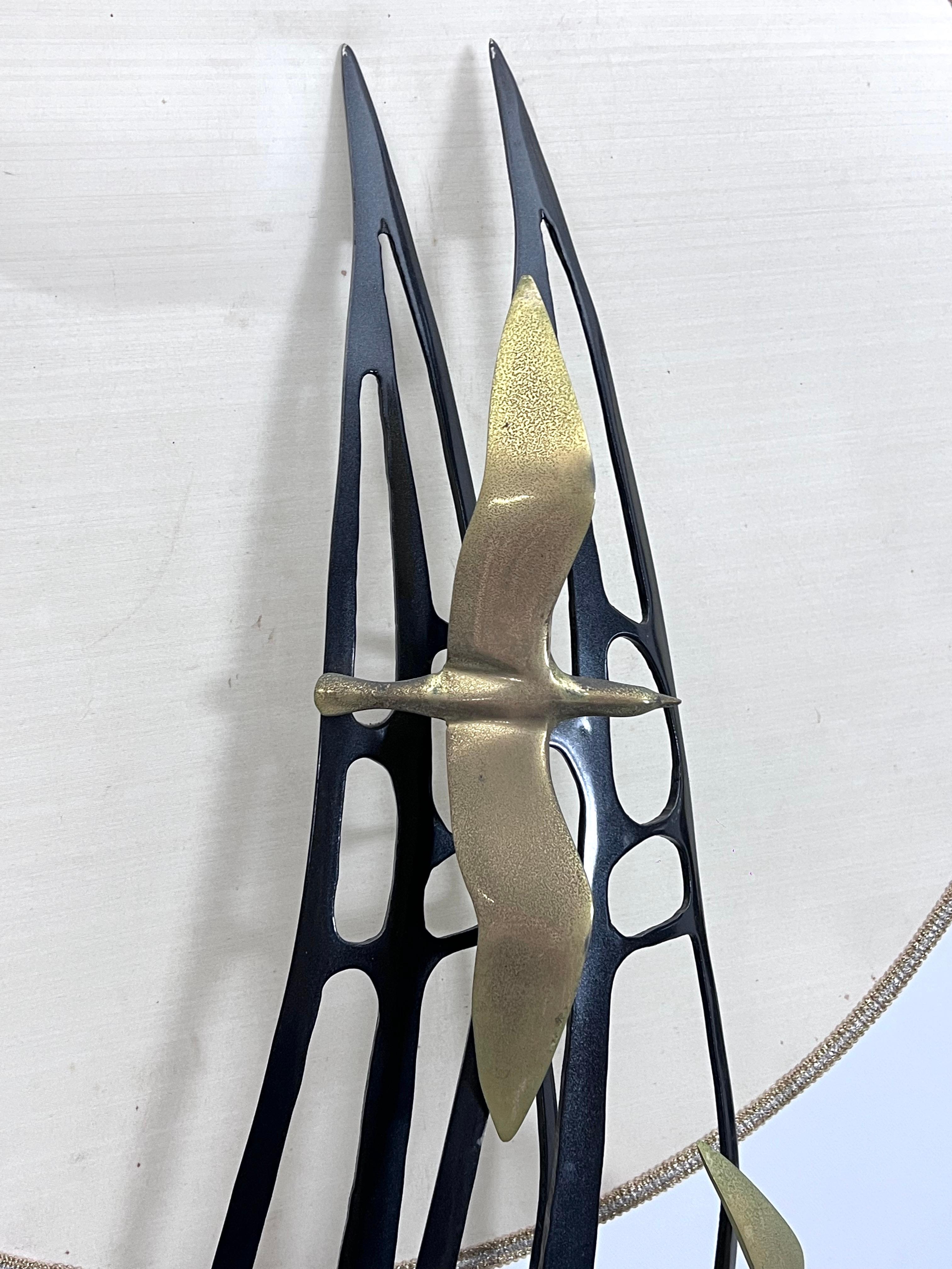 Lanciotto Galeotti, Midcentury Gold-Plated Italian Lamp by L'Originale, 1970s For Sale 1