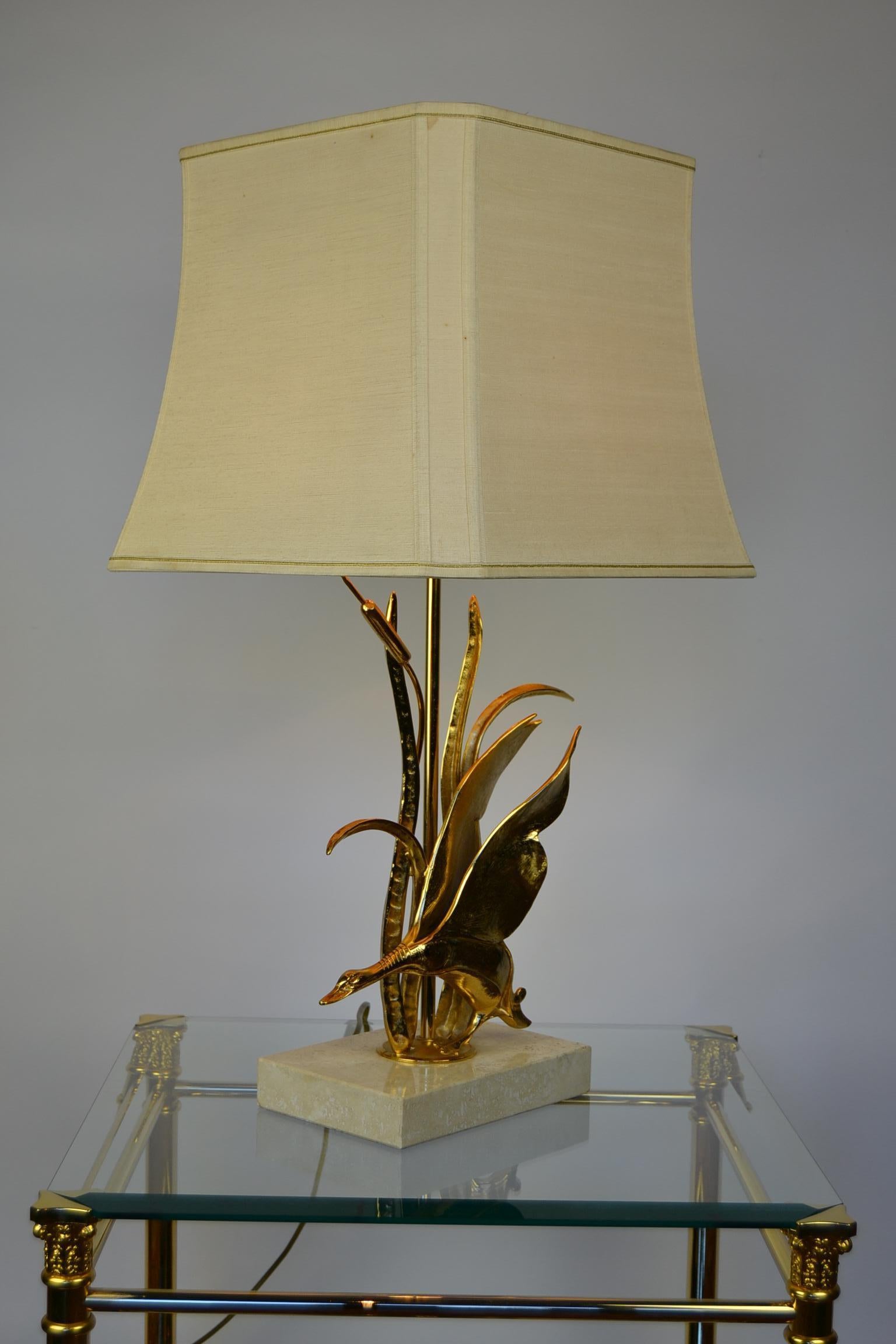 Lampada da tavolo Bird in ottone di Lanciotto Galeotti per L' Originale, Italia, anni '70 in vendita 4