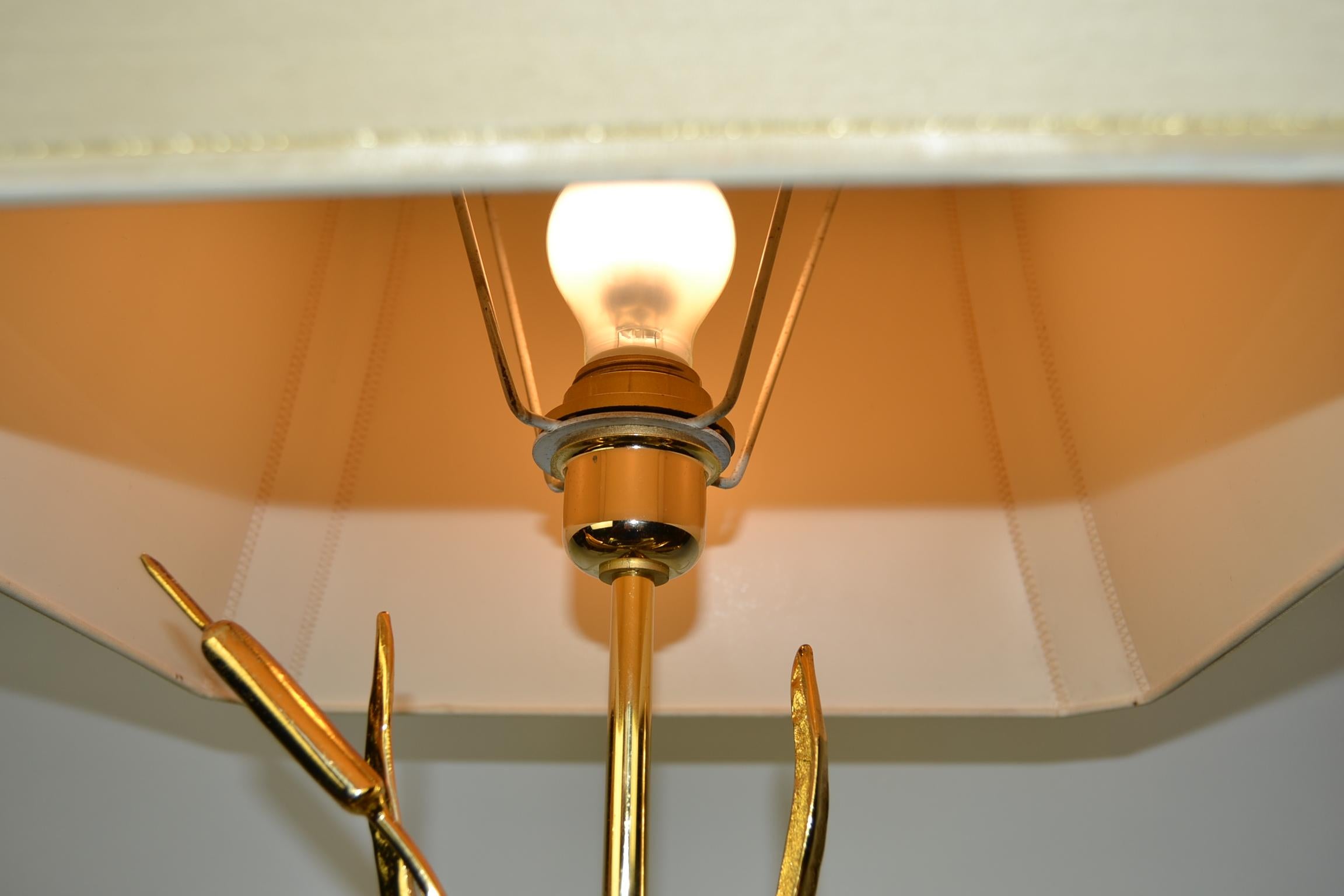 Lampada da tavolo Bird in ottone di Lanciotto Galeotti per L' Originale, Italia, anni '70 in vendita 6