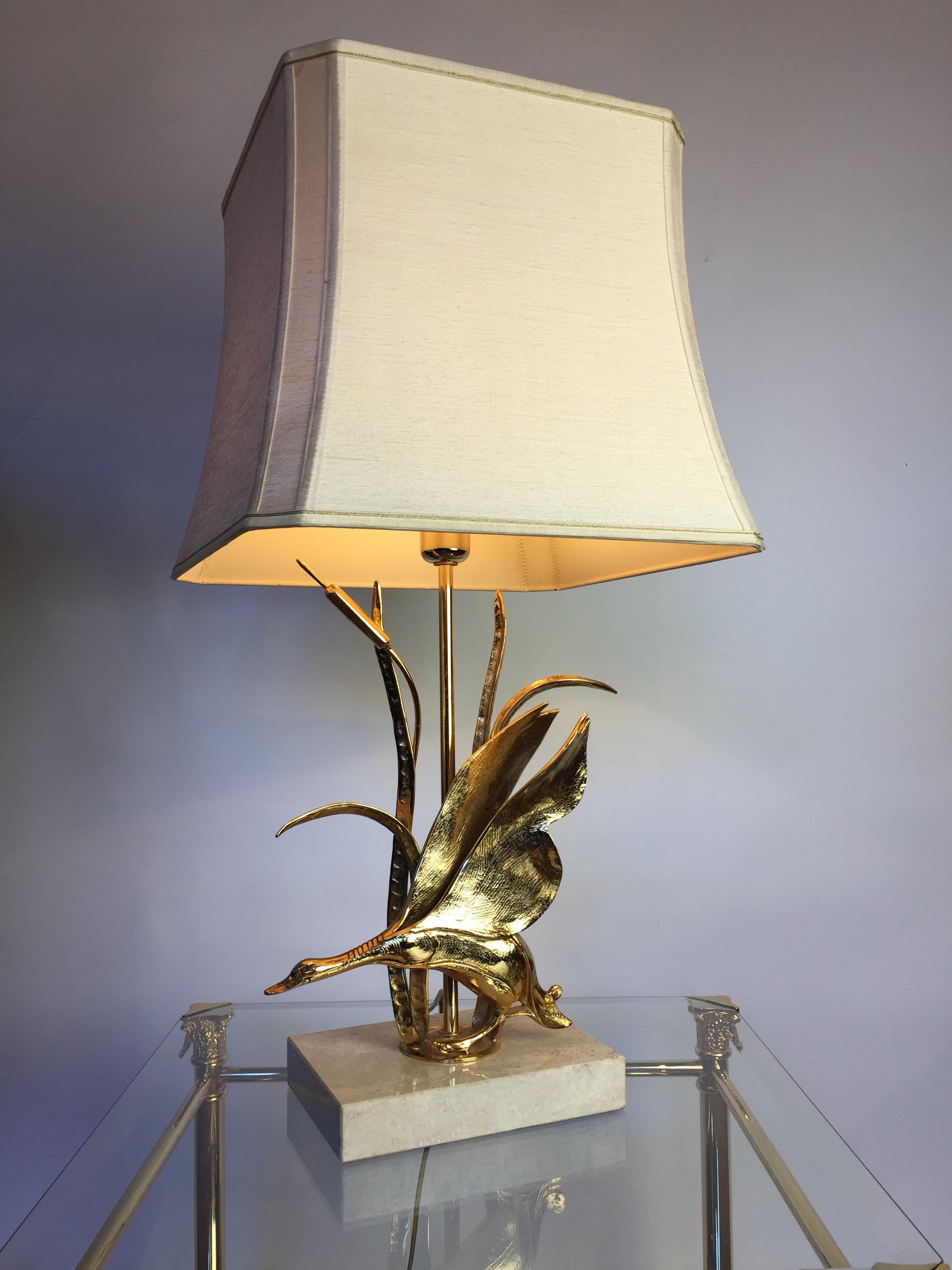 Lampada da tavolo Bird in ottone di Lanciotto Galeotti per L' Originale, Italia, anni '70 in vendita 9