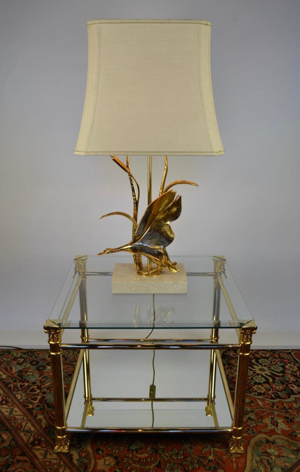 Lanciotto Galeotti Table Lamp with Bird, Italy, 1970s For Sale 10