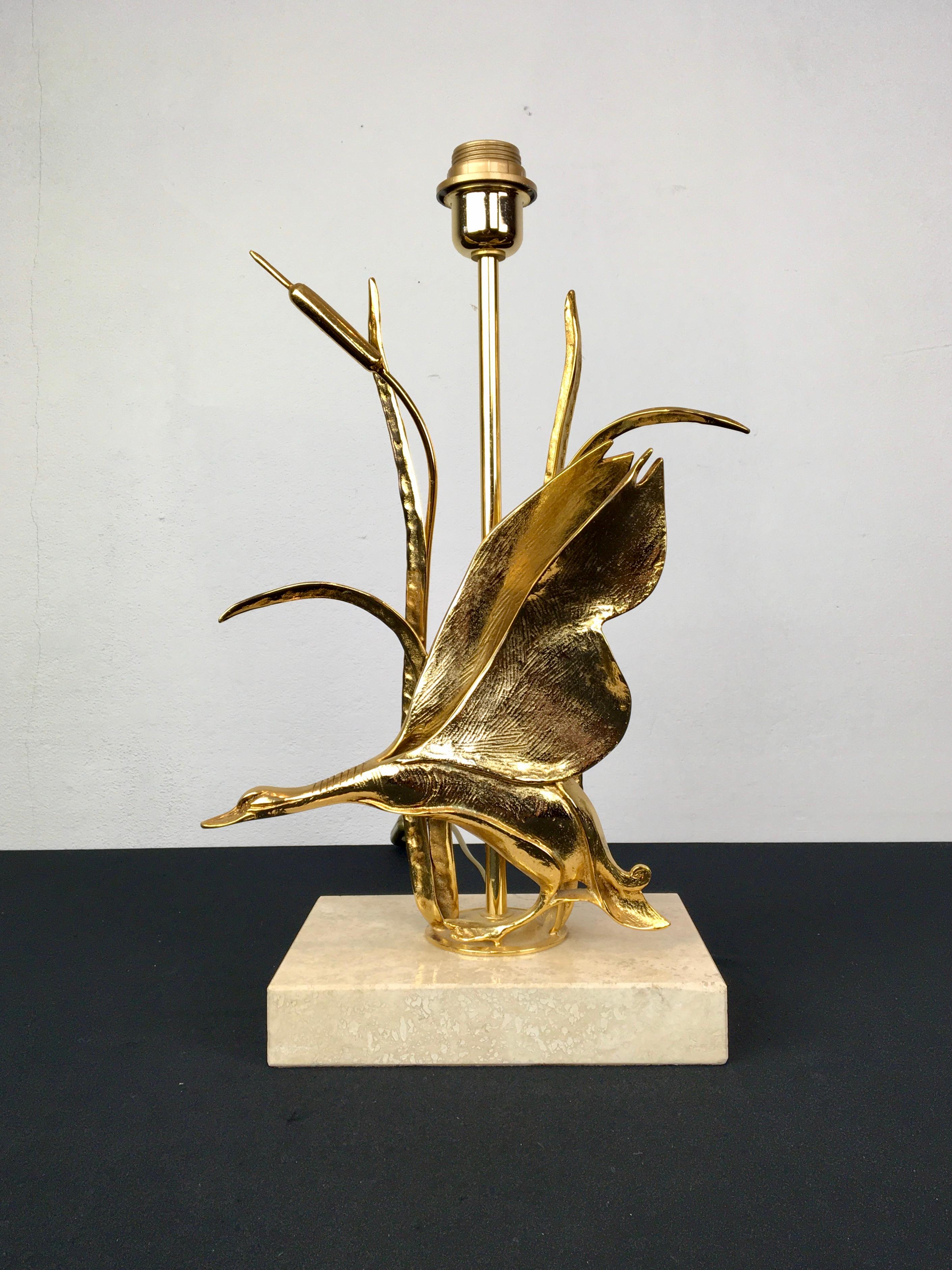 Italian Lanciotto Galeotti Table Lamp with Bird, Italy, 1970s For Sale