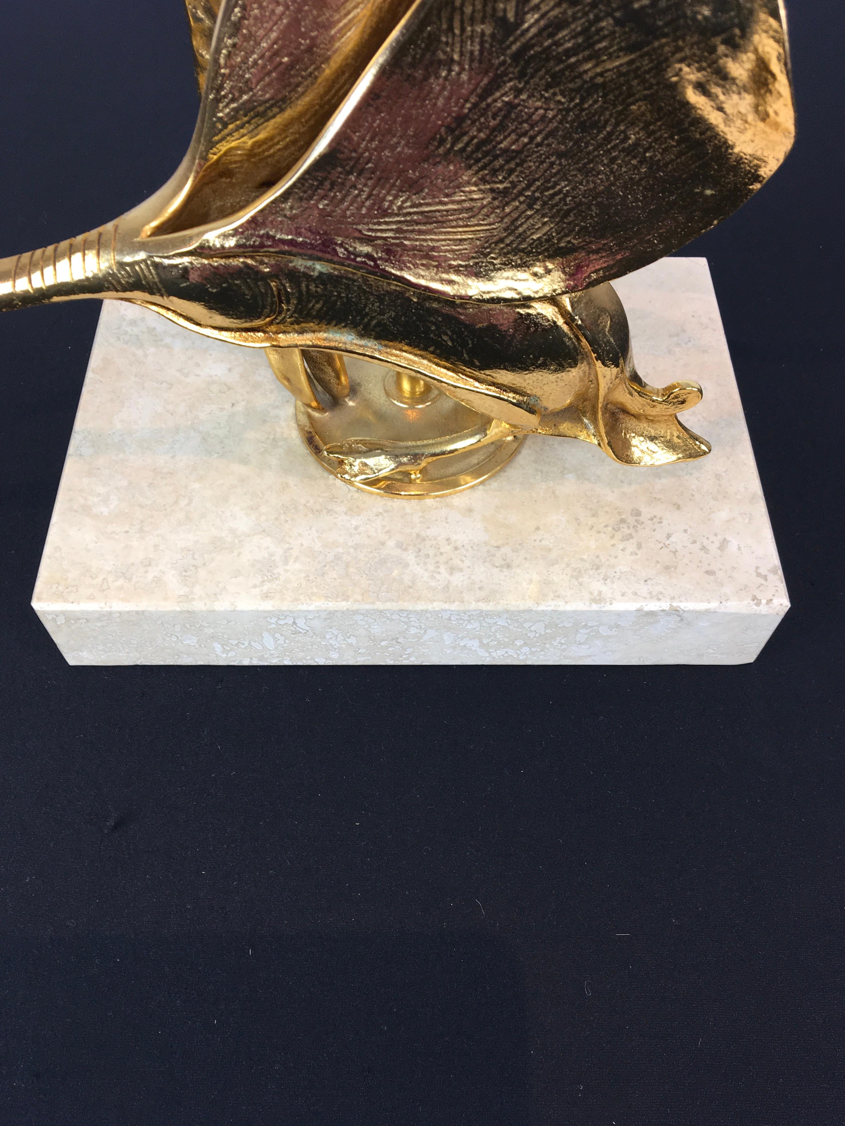 Lanciotto Galeotti Table Lamp with Bird, Italy, 1970s For Sale 2
