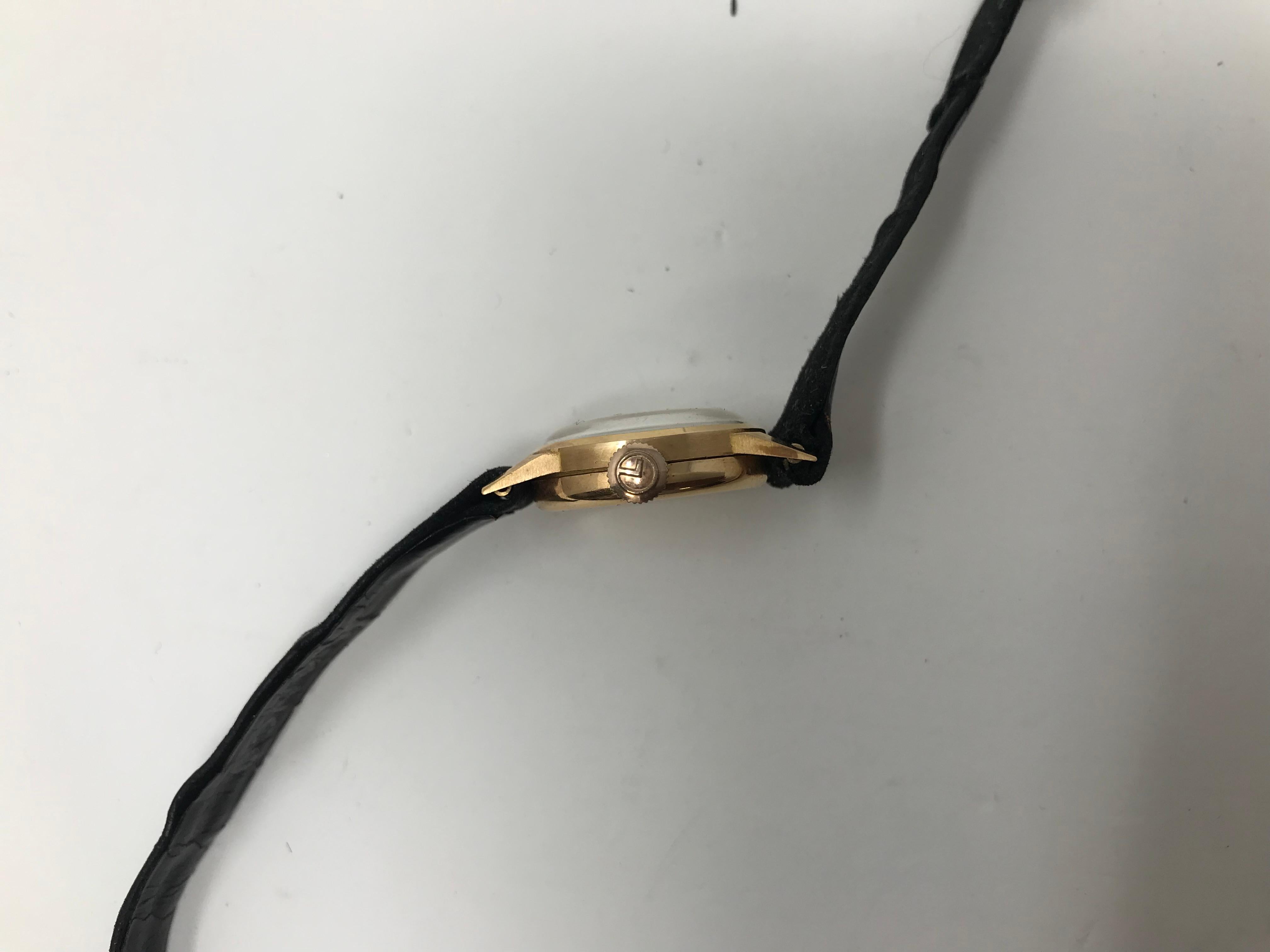 Lanco 18k Gold Damenuhr Handaufzug im Angebot 3