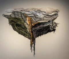 Dutch Contemporary Textile Wall Art Land and Water II by Femke van Gemert