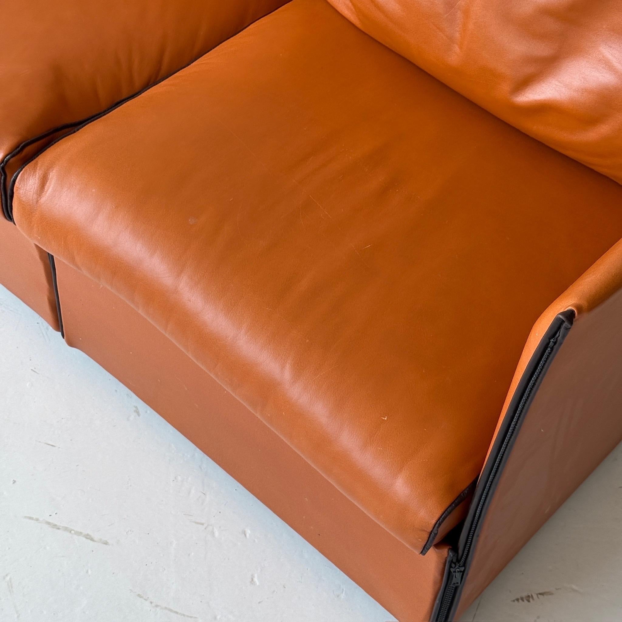 Altro Divano in pelle Landeau di Mario Bellini per Cassina in vendita