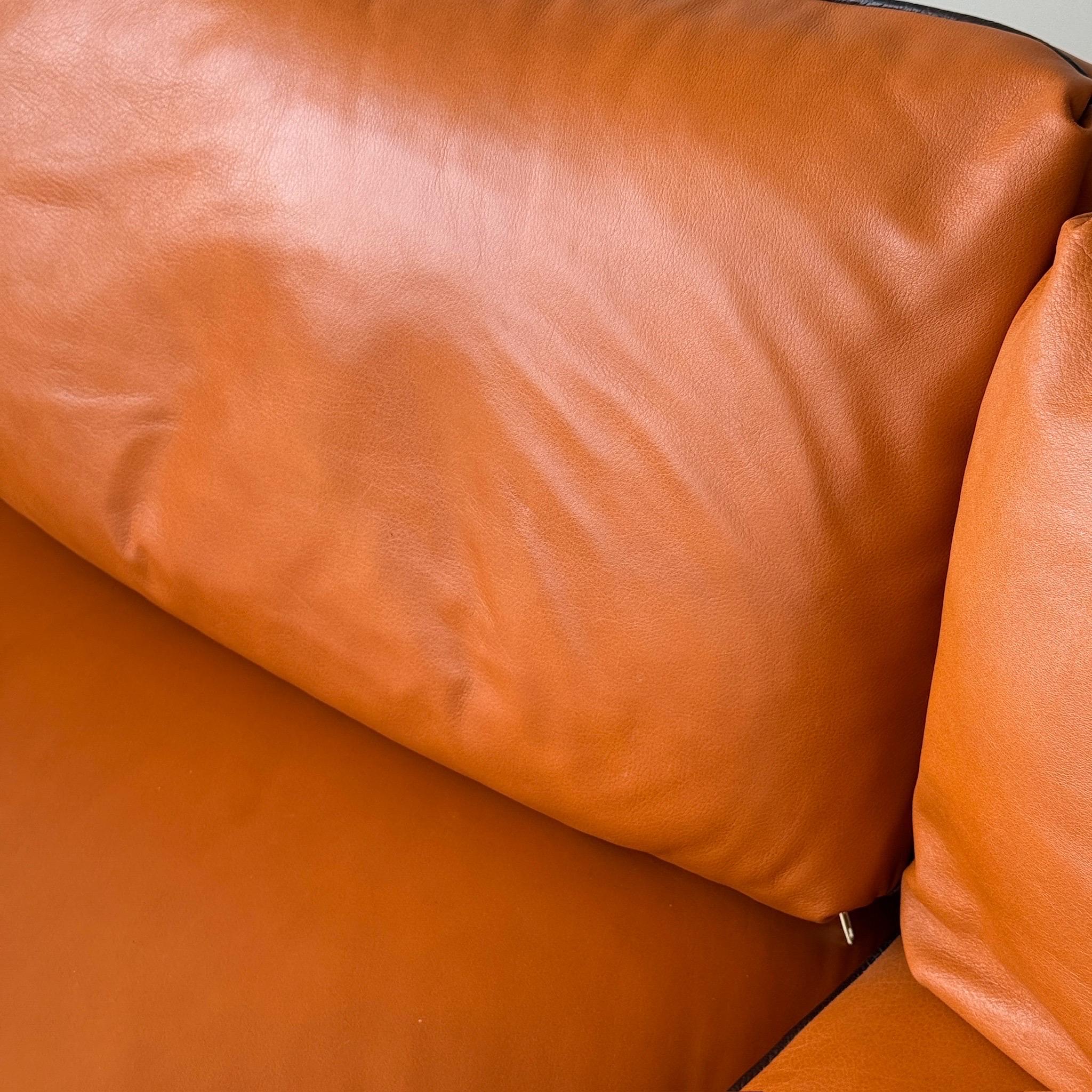 Fine XX secolo Divano in pelle Landeau di Mario Bellini per Cassina in vendita
