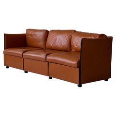 Divano in pelle Landeau di Mario Bellini per Cassina
