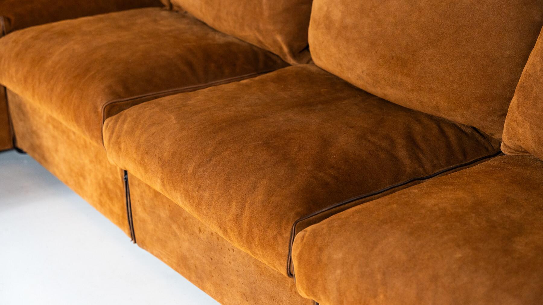 Mid-Century Modern Canapé Landeau de Mario Bellini pour Cassina, 1970 en vente