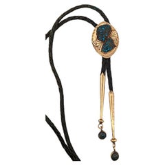 Lander Blue Dreams  Vintage 14k Gold Handmade Rare Lander Blue Turquoise