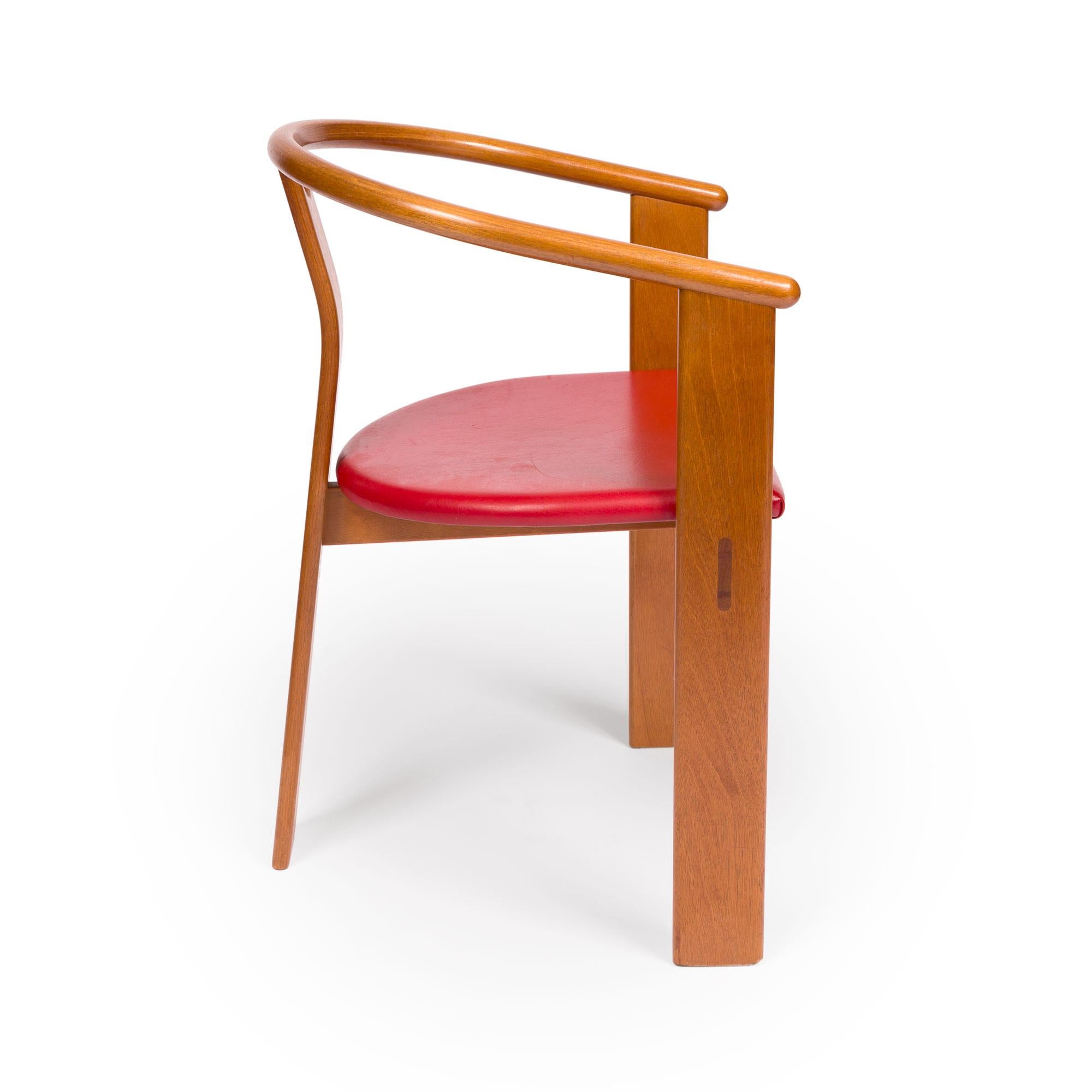 Danois Landerholm & Lund Danish Mid Century Tripod Dining Chairs in Teak Set of Six 196 en vente