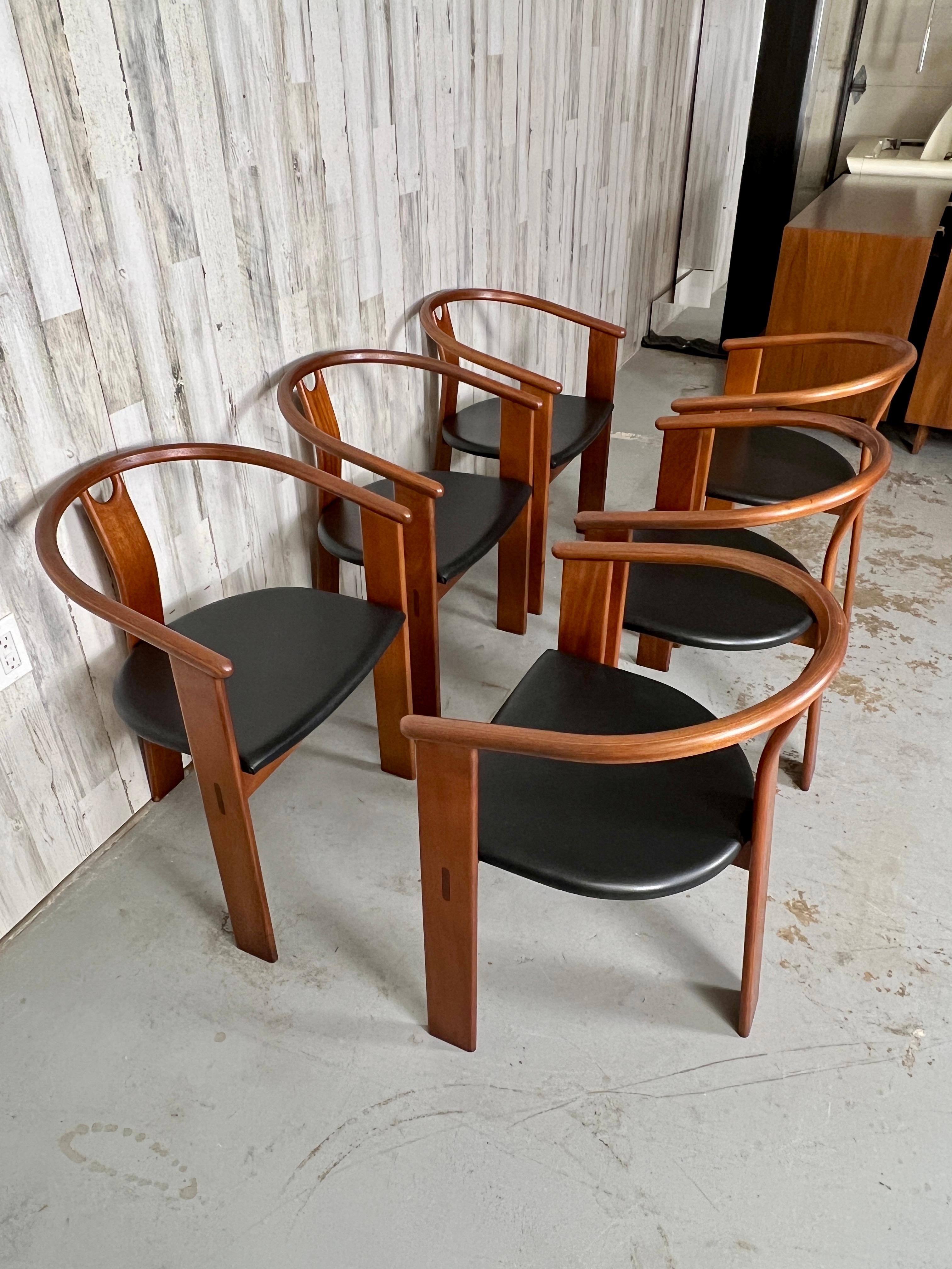 Landerholm & Lund for Fredericia Stolefabrik Tripod Dining Chairs For Sale 7
