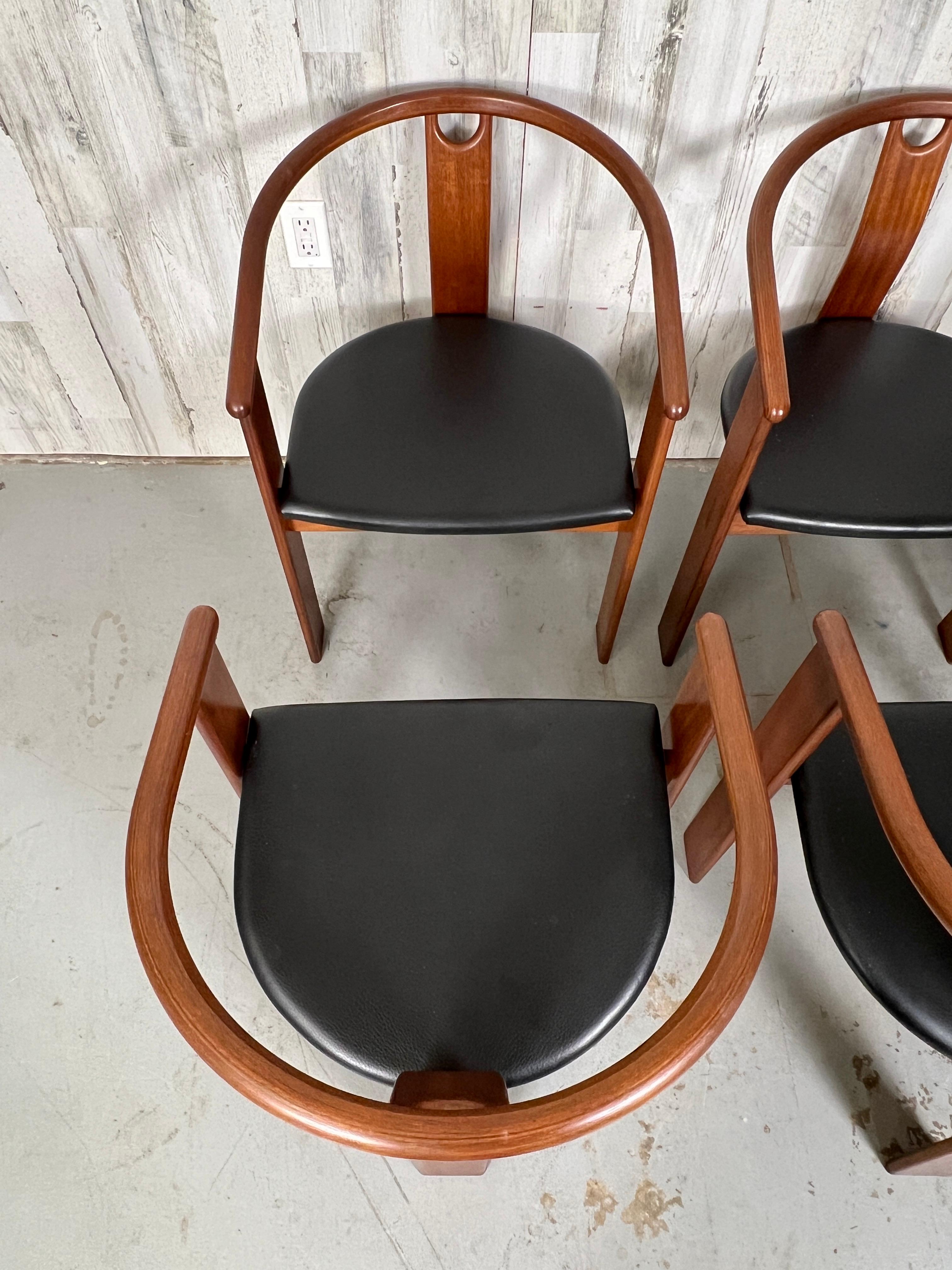 Landerholm & Lund for Fredericia Stolefabrik Tripod Dining Chairs For Sale 8
