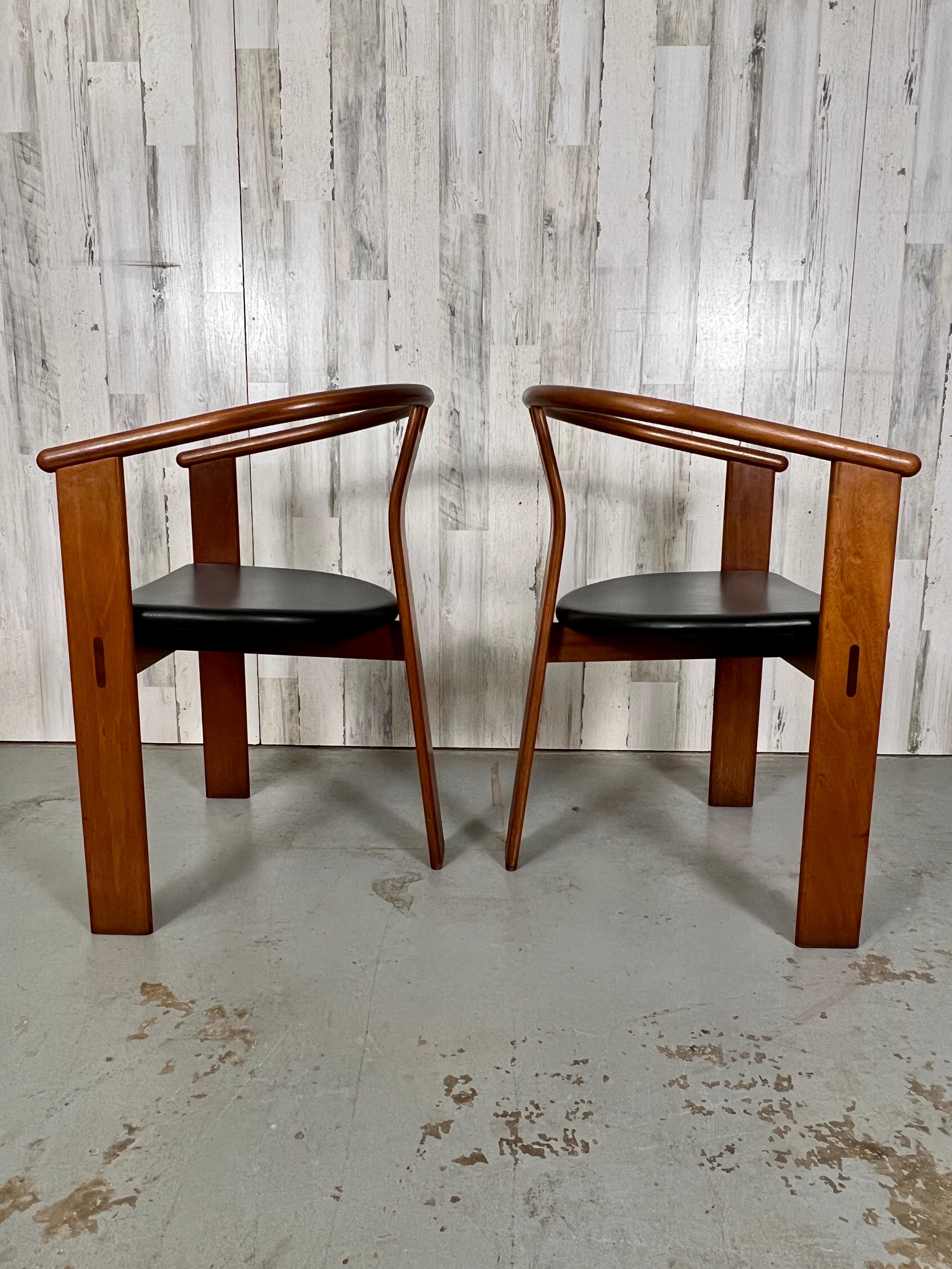 Landerholm & Lund for Fredericia Stolefabrik Tripod Dining Chairs For Sale 9