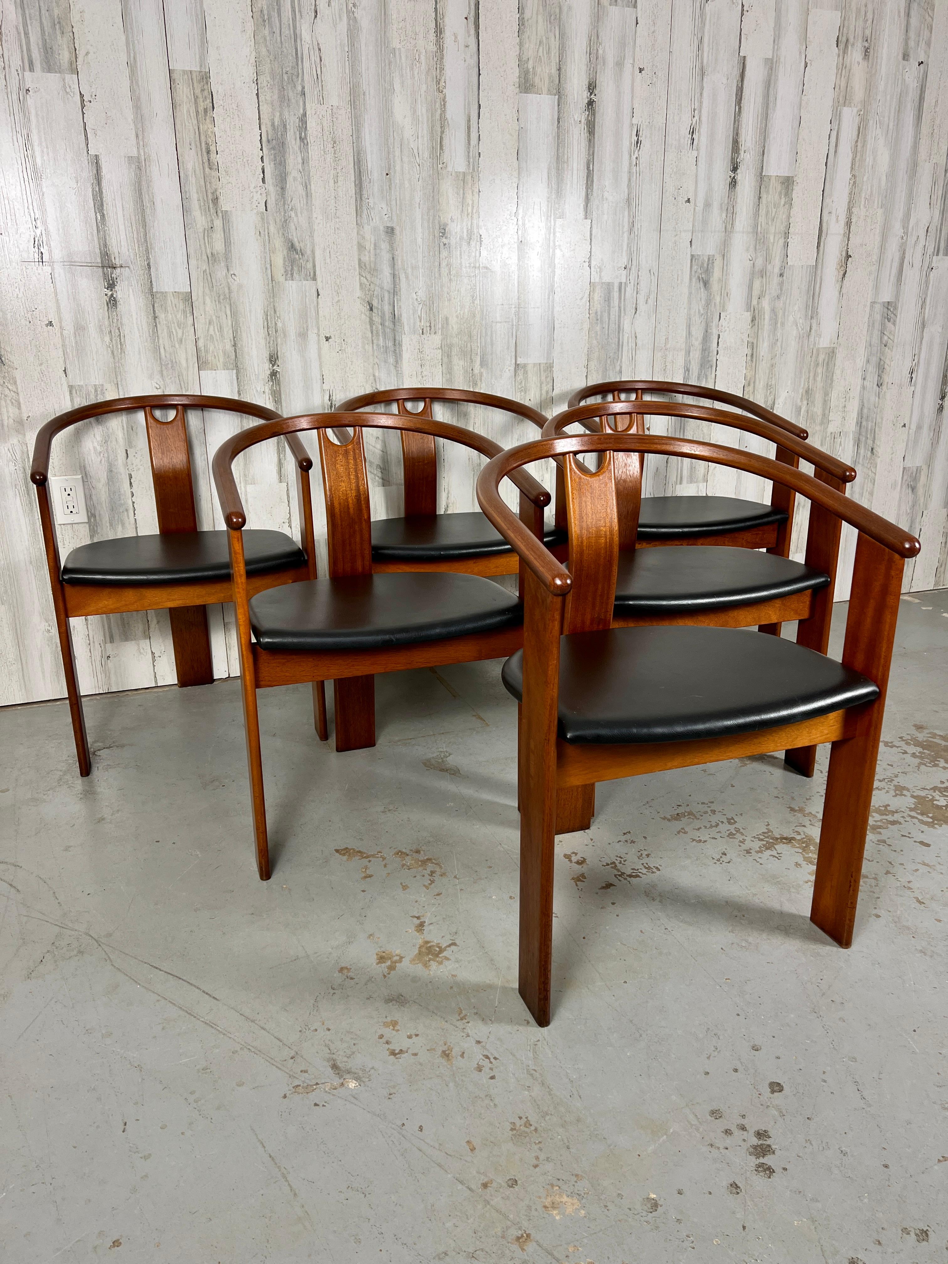 Danish Landerholm & Lund for Fredericia Stolefabrik Tripod Dining Chairs For Sale