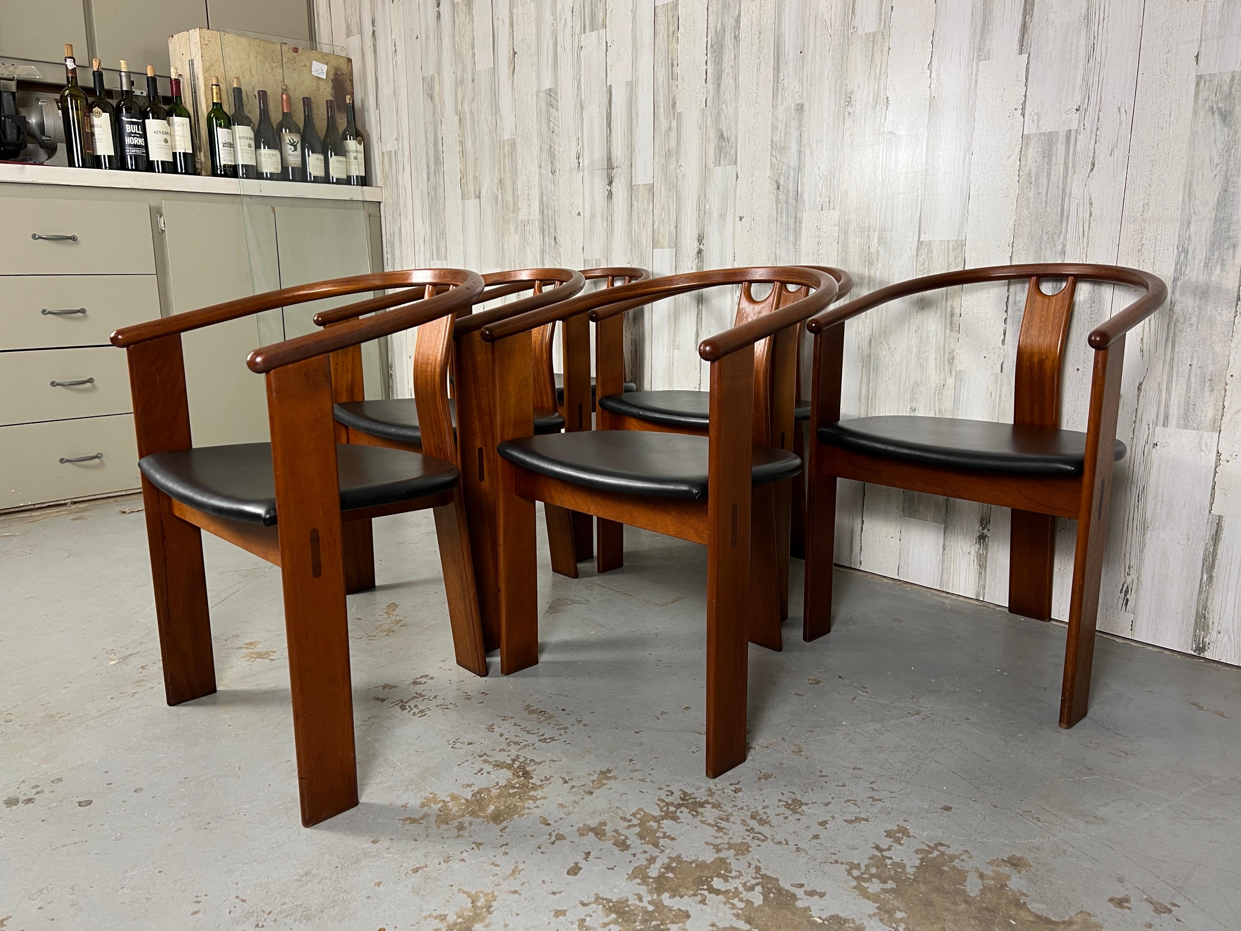 Landerholm & Lund for Fredericia Stolefabrik Tripod Dining Chairs In Good Condition For Sale In Denton, TX