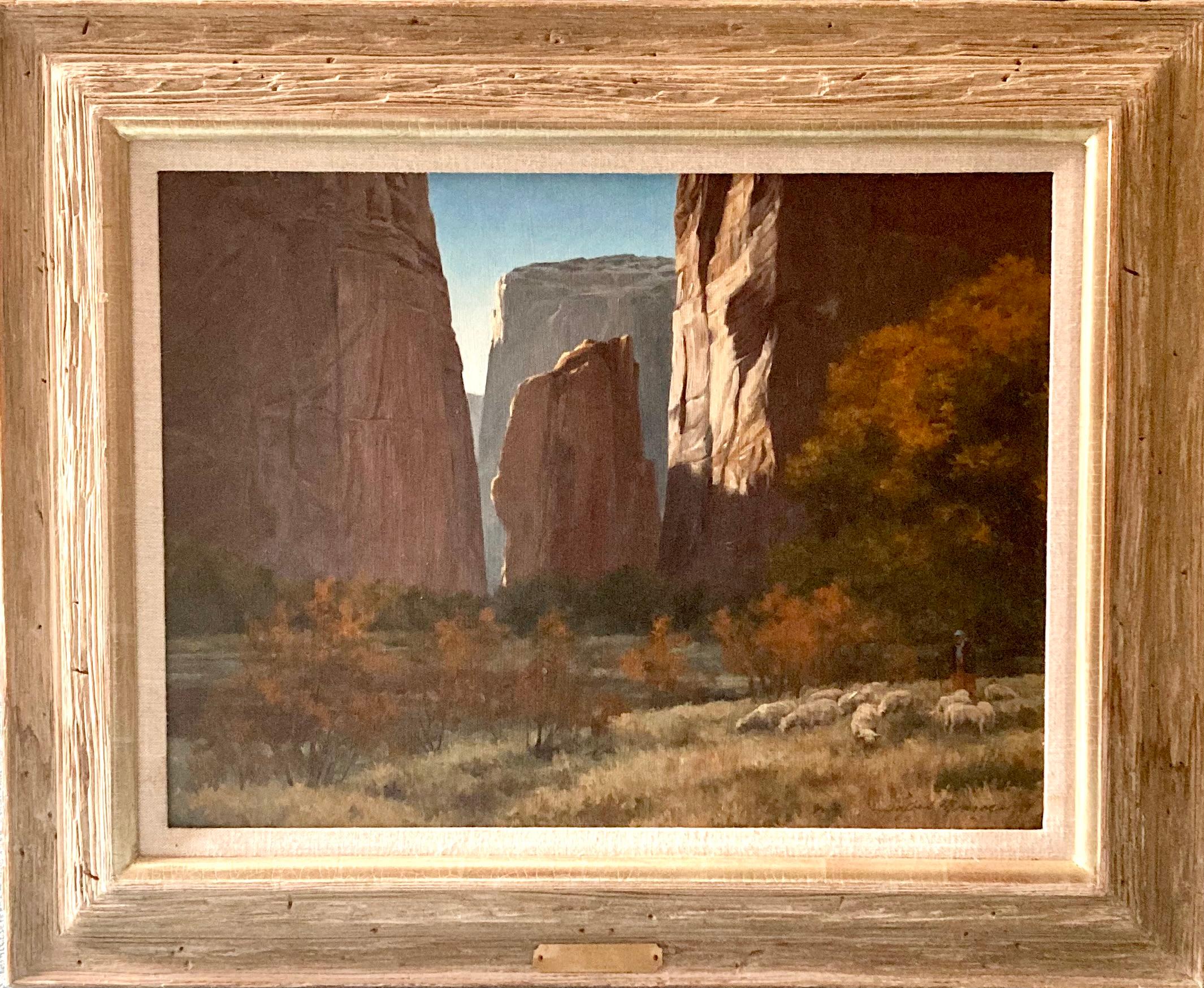 "La tarde llega pronto" - Painting de Landford Monroe