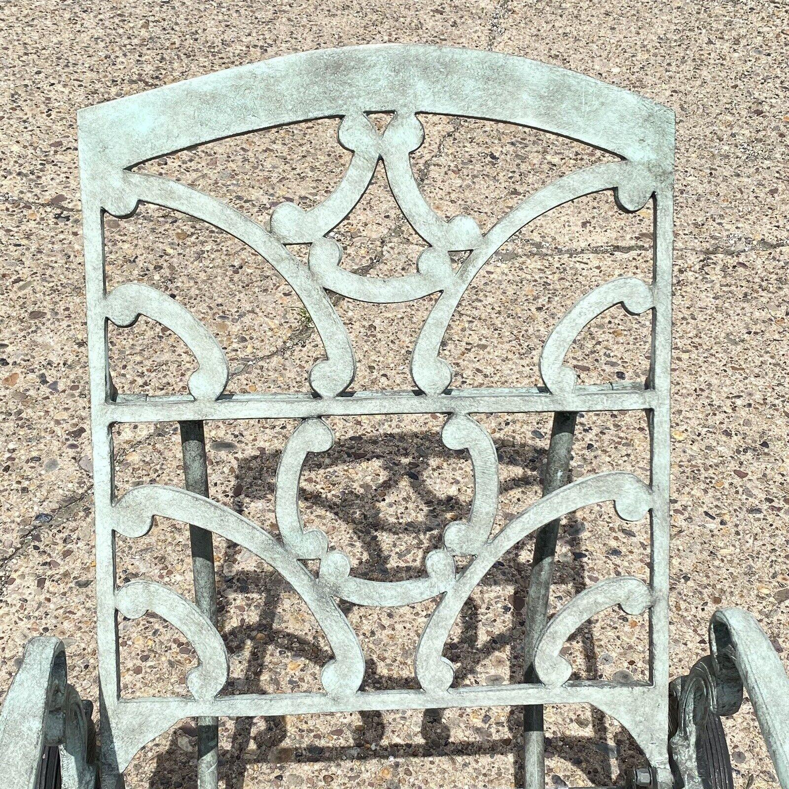 Landgrave Cast Classics Victorian Aluminum Garden Patio Chaise Lounge Chair 1