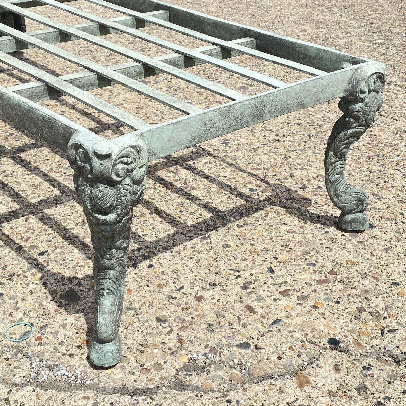 Landgrave Cast Classics Victorian Aluminum Garden Patio Chaise Lounge Chair 2