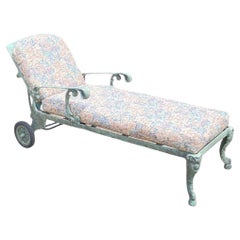 Landgrave Cast Classics Victorian Aluminum Garden Patio Chaise Lounge Chair