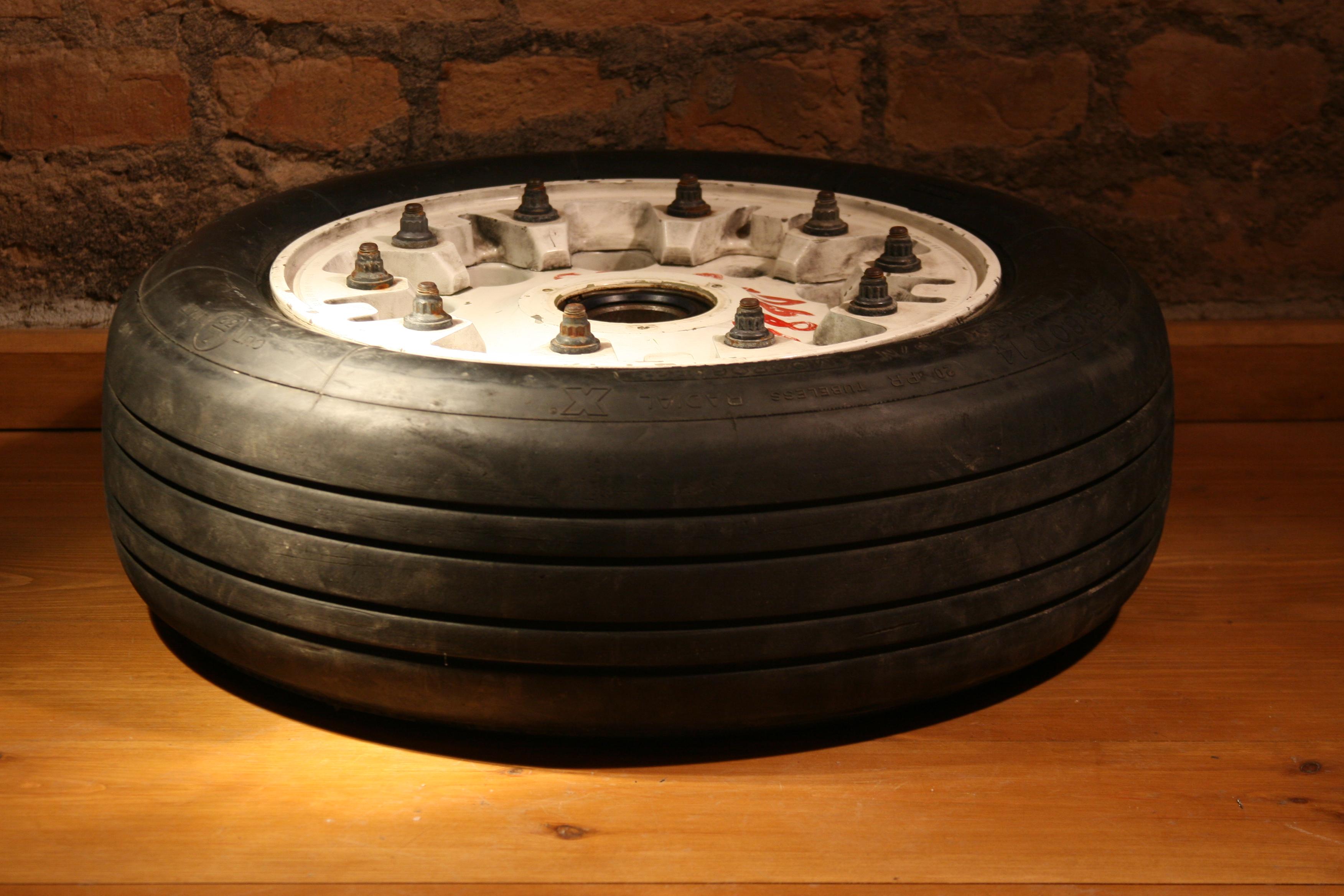 Aluminum Landing Gear Wheel from the F-16 Fighter Jet For Sale