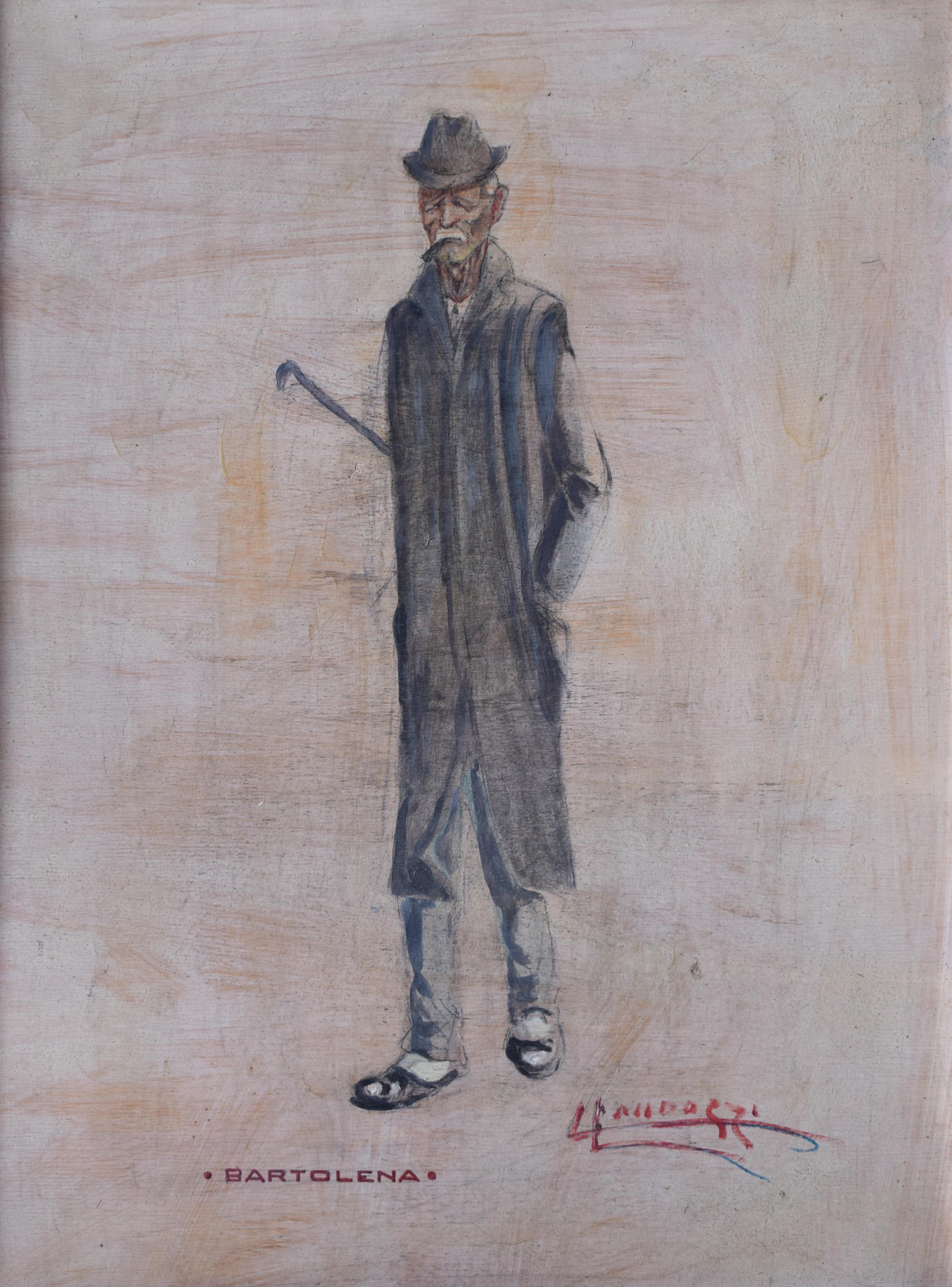 Lando Landozzi Portrait Painting - Portrait of John Bartolena