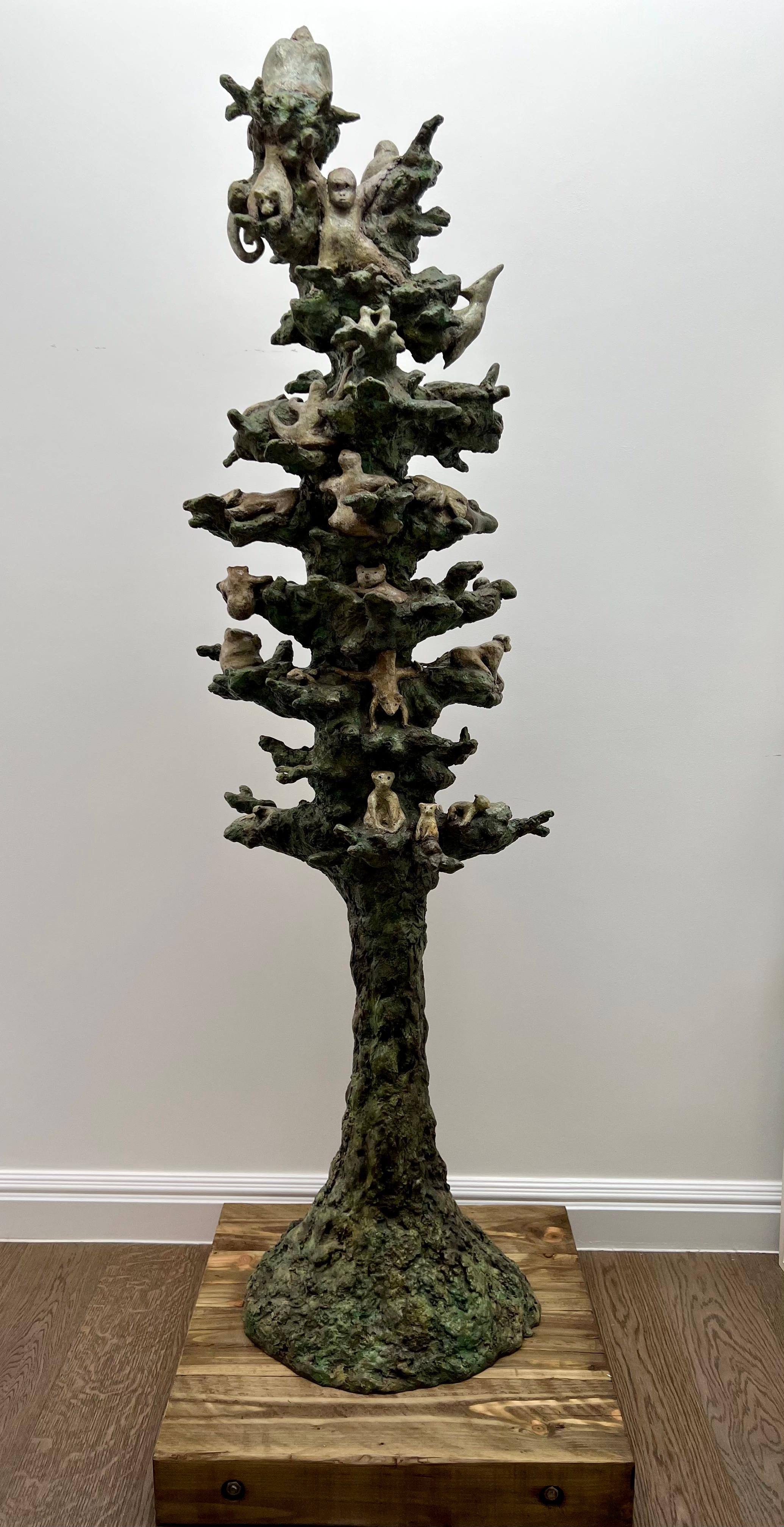 Hand-Crafted 'Climbmate'  a unique  landscape  and garden  sculpture , bronze For Sale