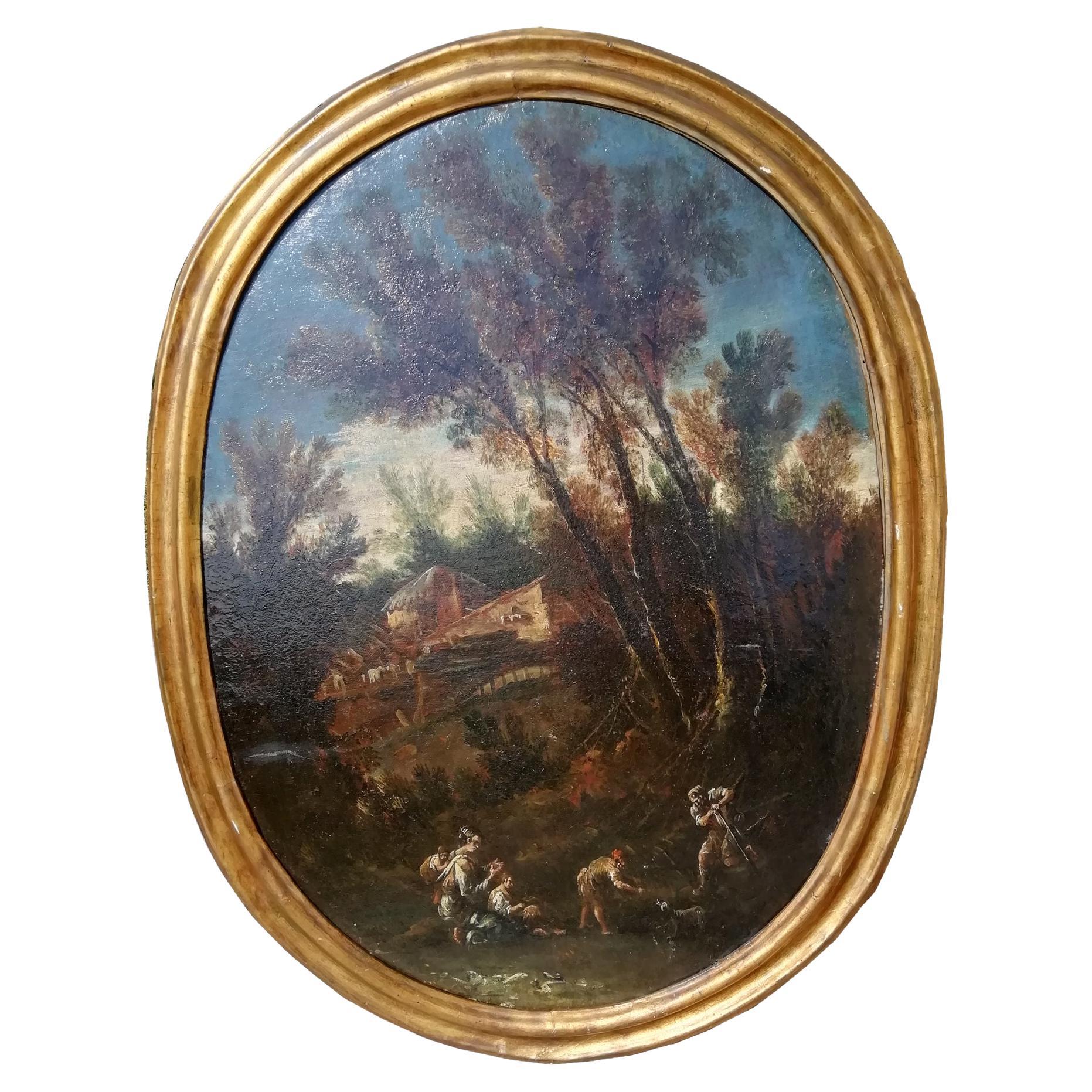 Landscape by Antonio Francesco Peruzzini 'Attr.' Late XVII Century