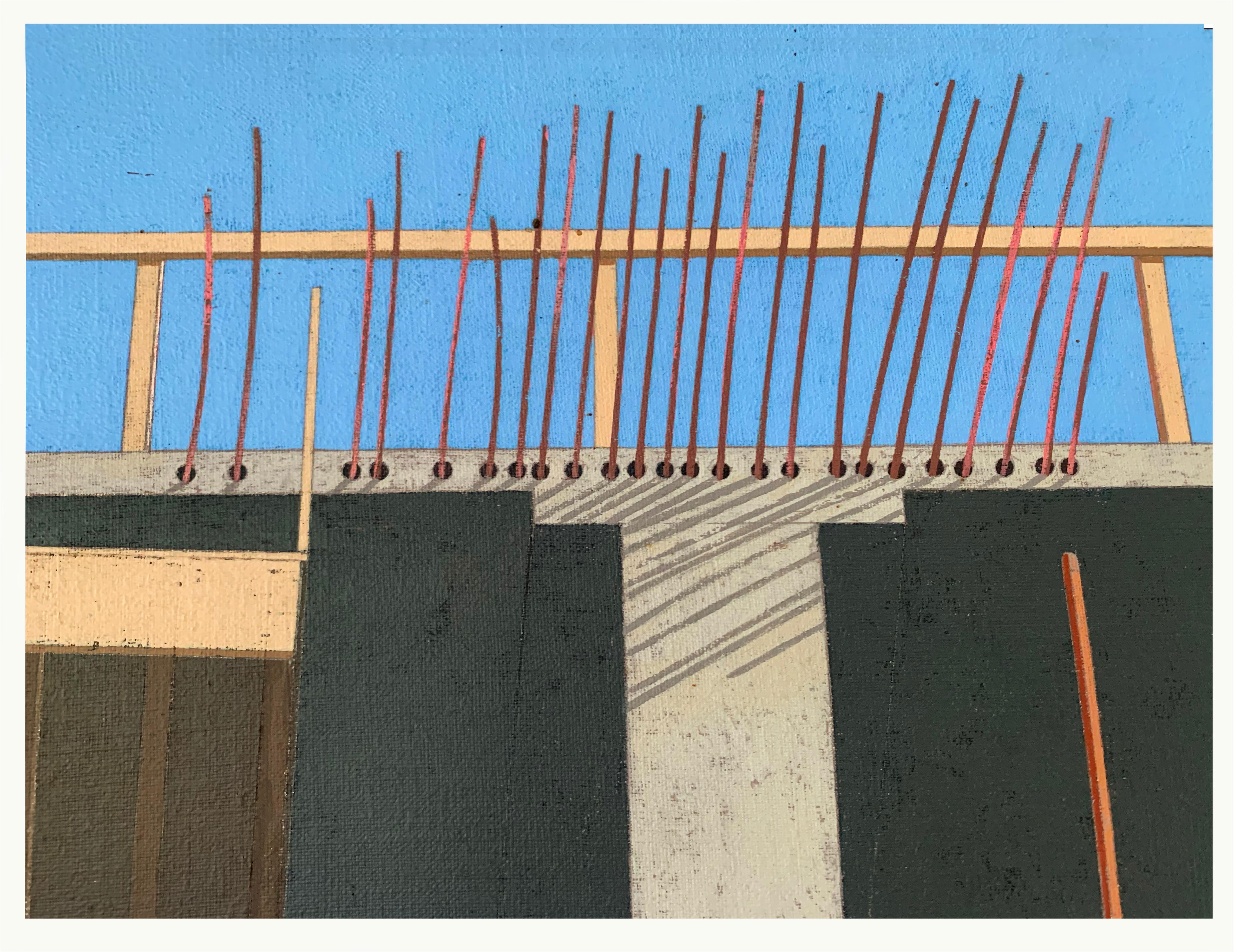 Acrylic on canvas. Signed lower right. Titled, signed, and dated on verso. 
Painted by Mass. painter, 1948-1986. McDaniel's paintings are all about light.