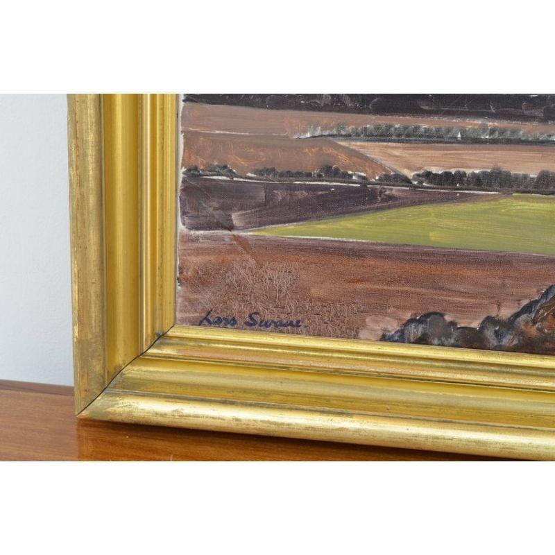 Danois Paysage de Lars Swane, huile sur toile en vente