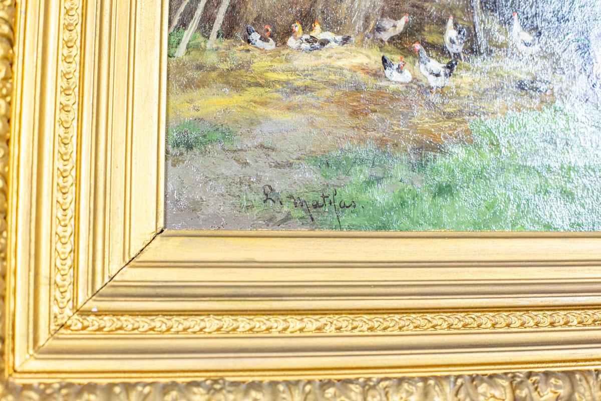 Canvas Landscape by Luis Remy Matifas, Fourth Quarter of the 19th Century For Sale