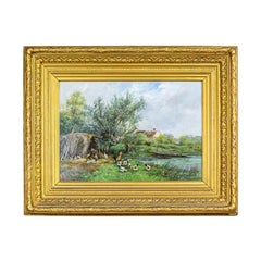 Antique Landscape by Luis Remy Matifas, Fourth Quarter of the 19th Century