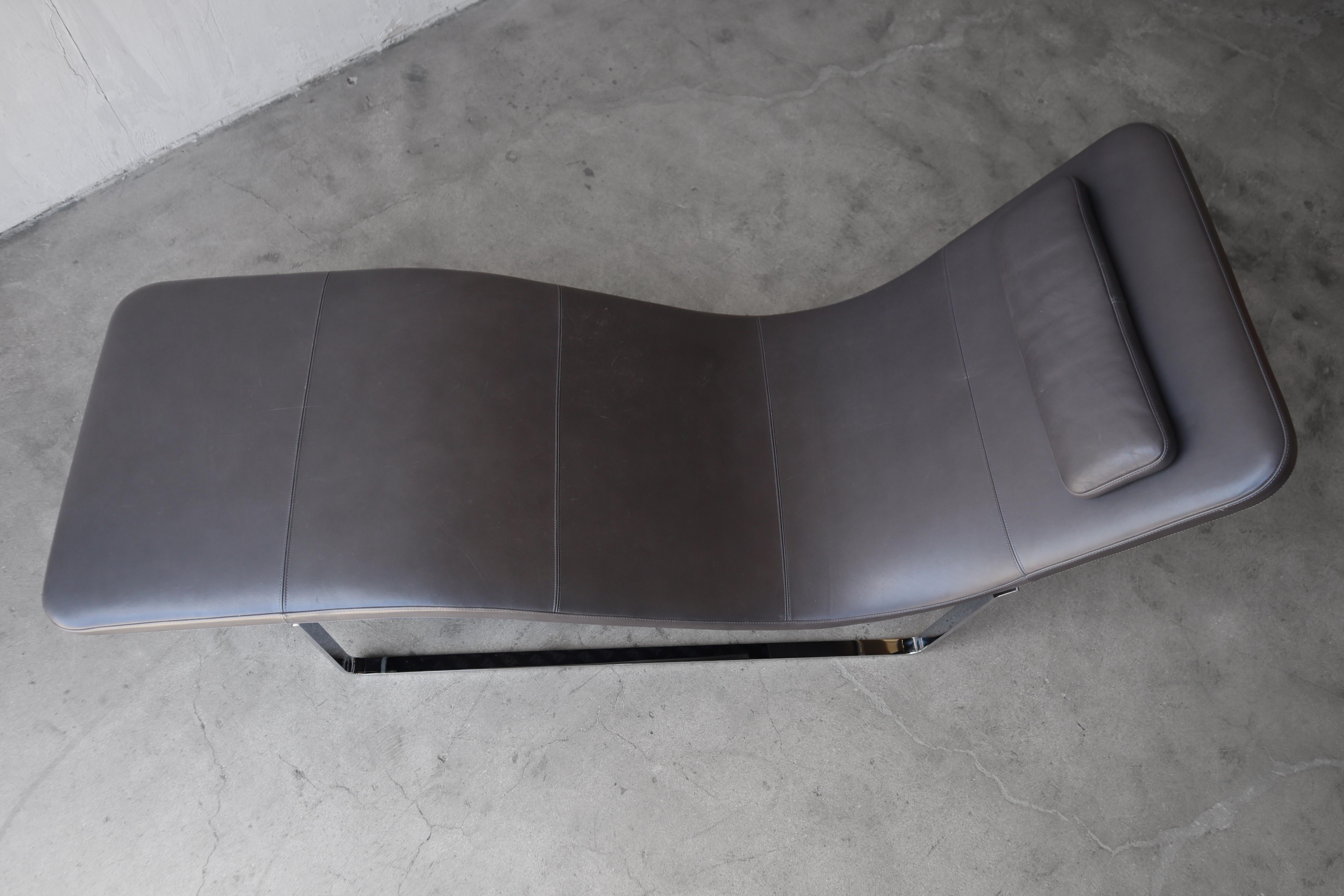 Tumbona Landscape de B&B Italia Cuero en venta