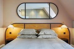 Landscape Mirror With Dark Wood Frame