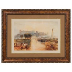 Paysage de château sur une colline