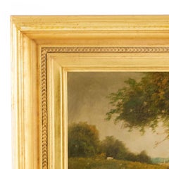 Landscape Of a Pastoral Scene of Rowers