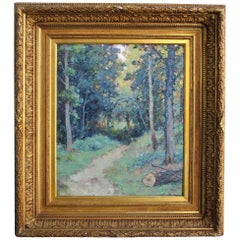 Paysage de l'Ariege par Albert Regagnon Huile sur toile