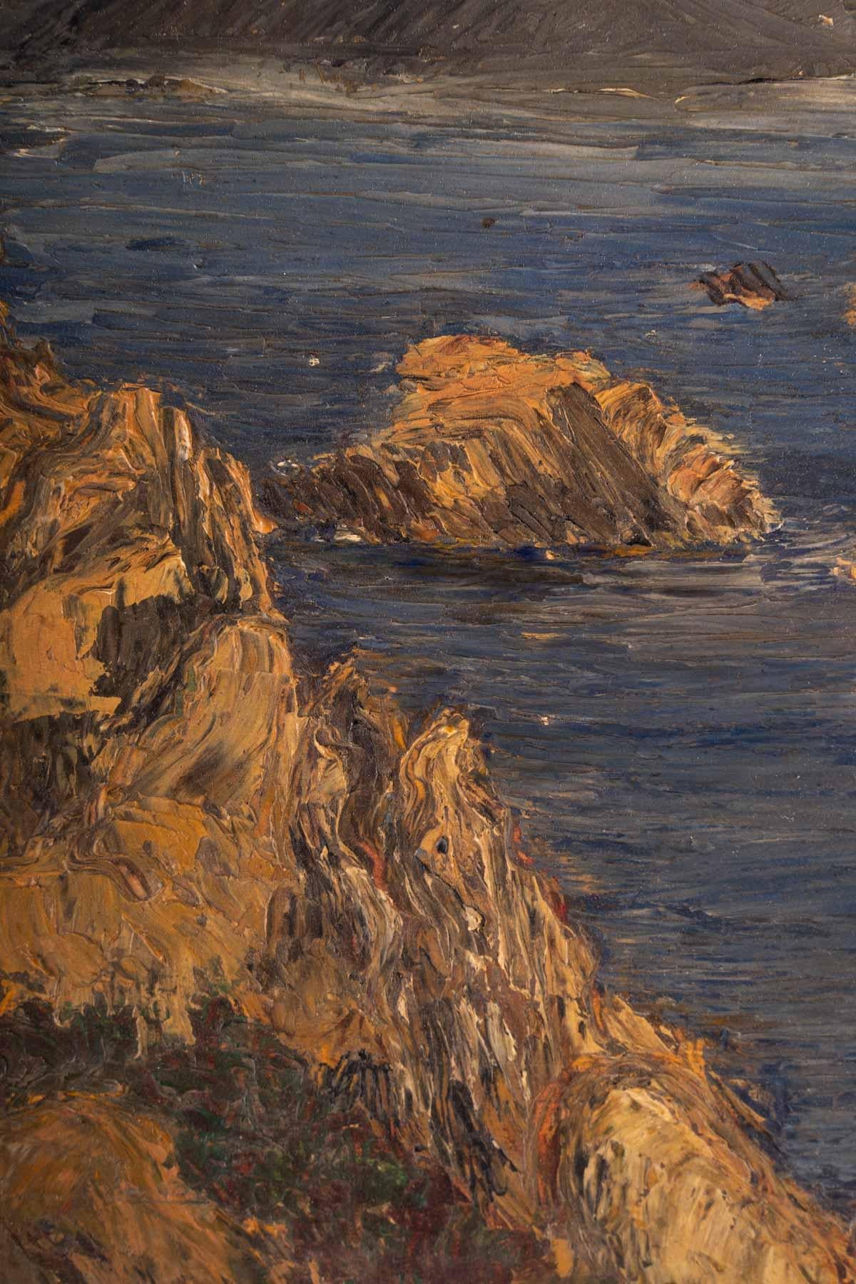 European Landscape of the Cliffs, 20th Century For Sale