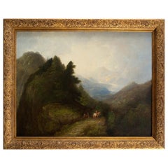 Landscape, Oil on Canvas, English School, 18th Century