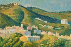 Landscape. Oil on canvas. GARCÍA LESMES, Aurelio.