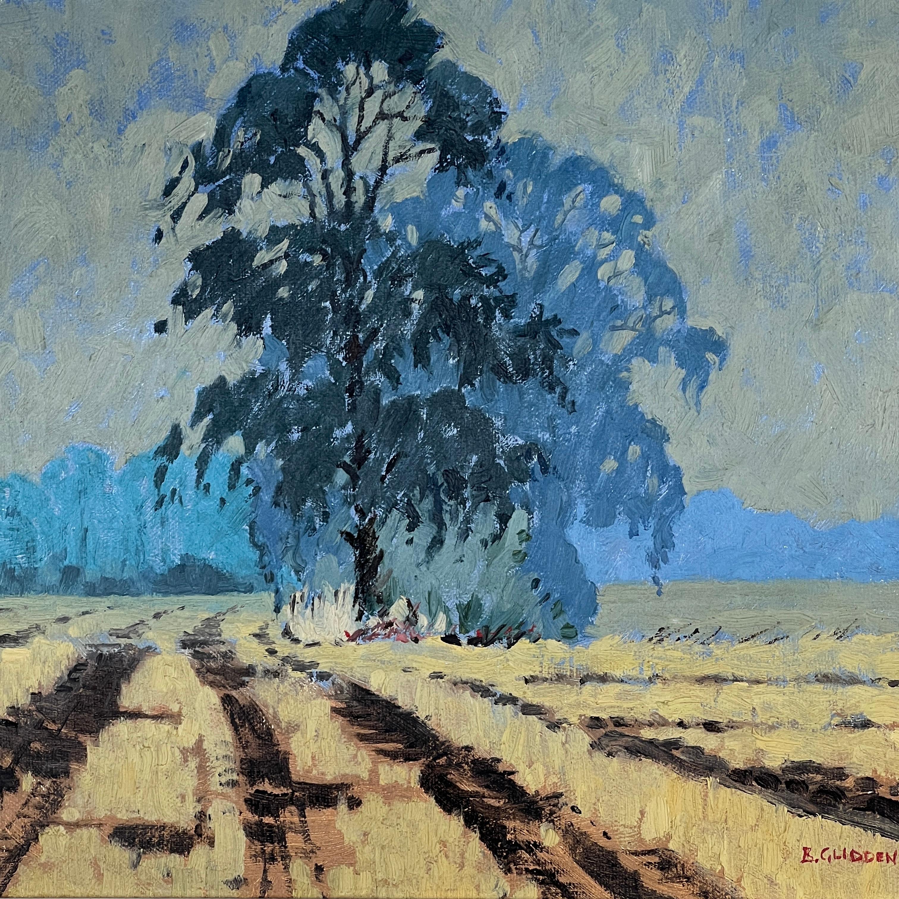 Huile sur toile encadrée de Brian Glidden.

Nous adorons les nuances contrastées de bleu de l'huile dans ce parfait petit paysage peint à l'huile sur toile par Brian Glidden.

Signé et daté '75.

Encadré 38cm x 33cm. Non encadré 12