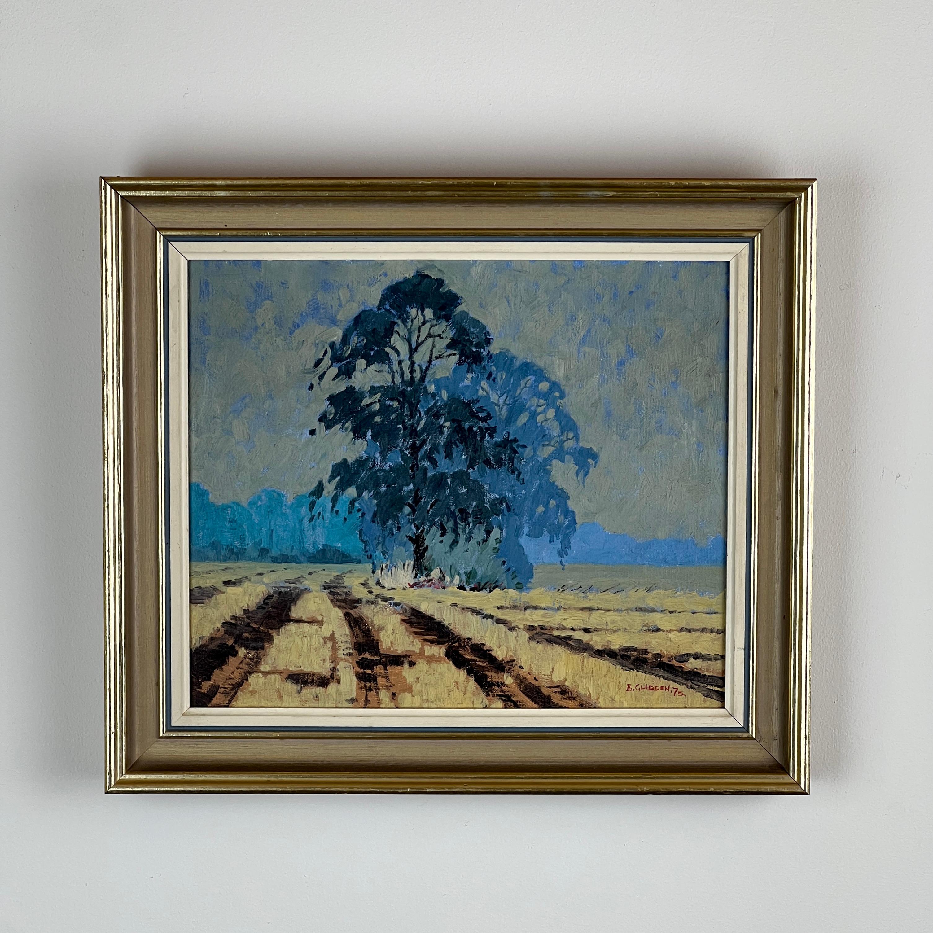 Anglais Paysage peinture à l'huile sur toile de Brian Glidden en vente